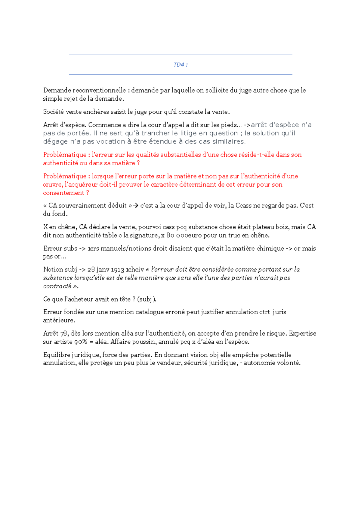 Td4 - td4 ccivil capitole - TD4 : Demande reconventionnelle : demande ...