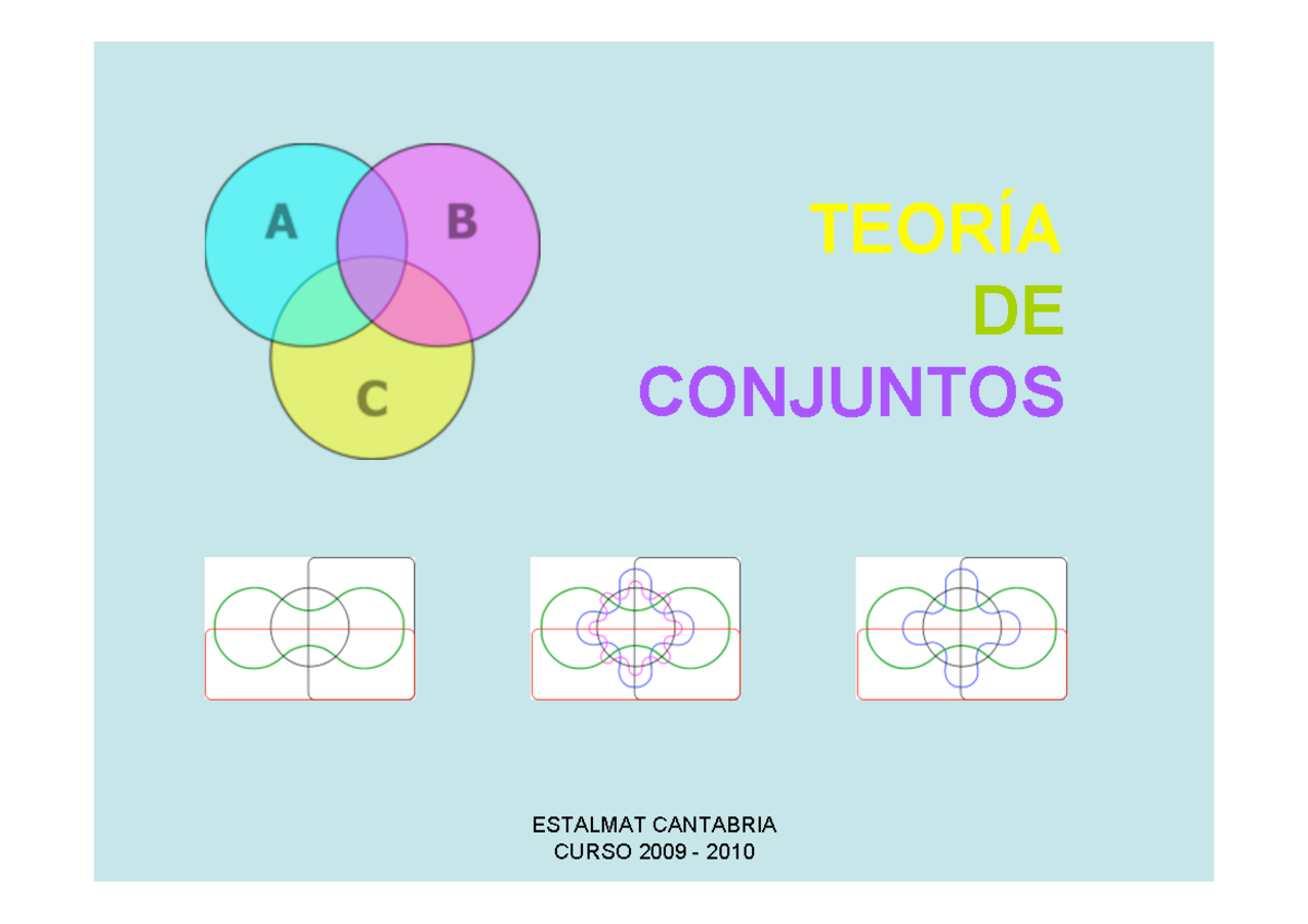 Teoria De Conjuntos - Ejercicios - ESTALMAT CANTABRIA TEORÍA DE ...