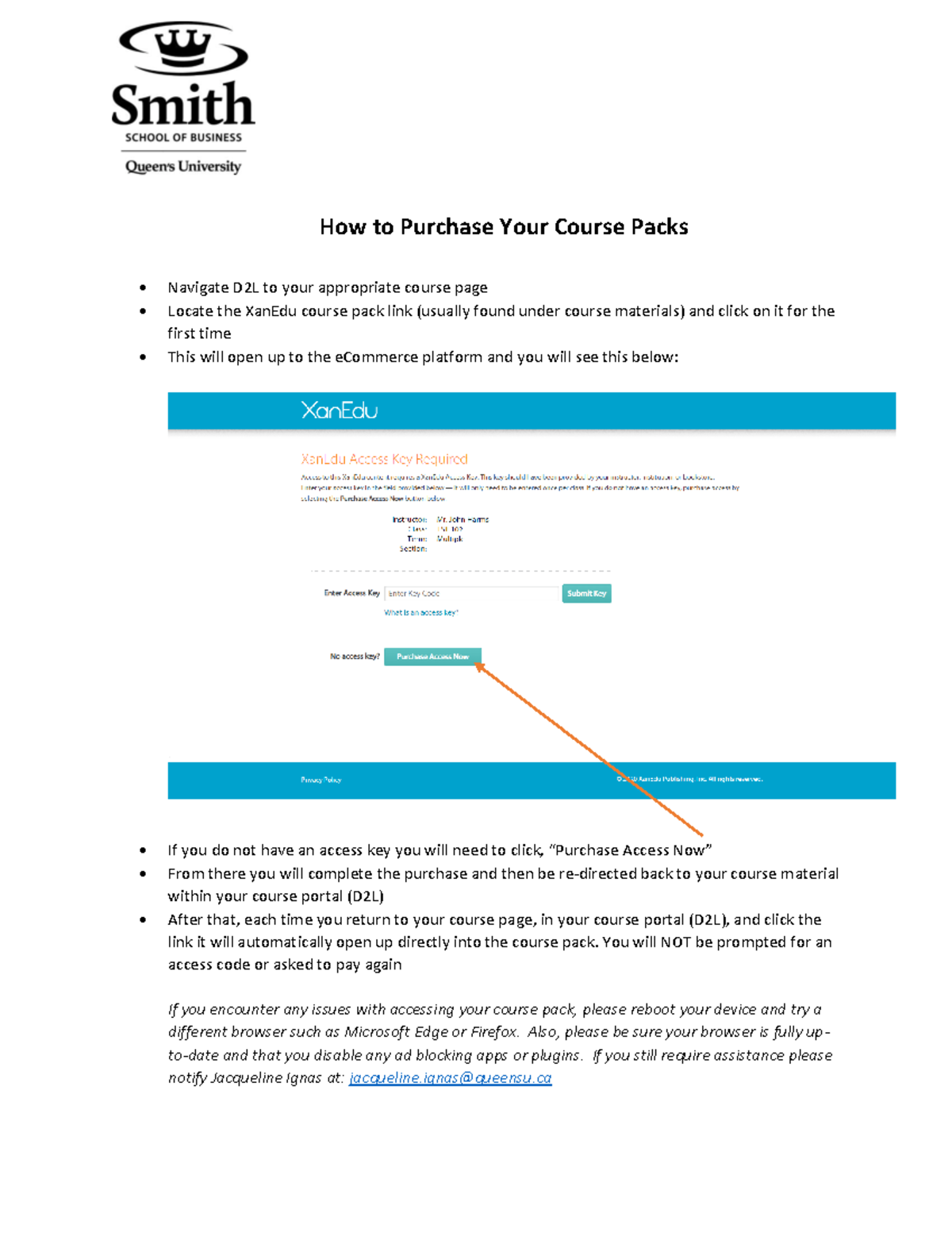 Smith Course Pack Instructions - How to Purchase Your Course Packs ...