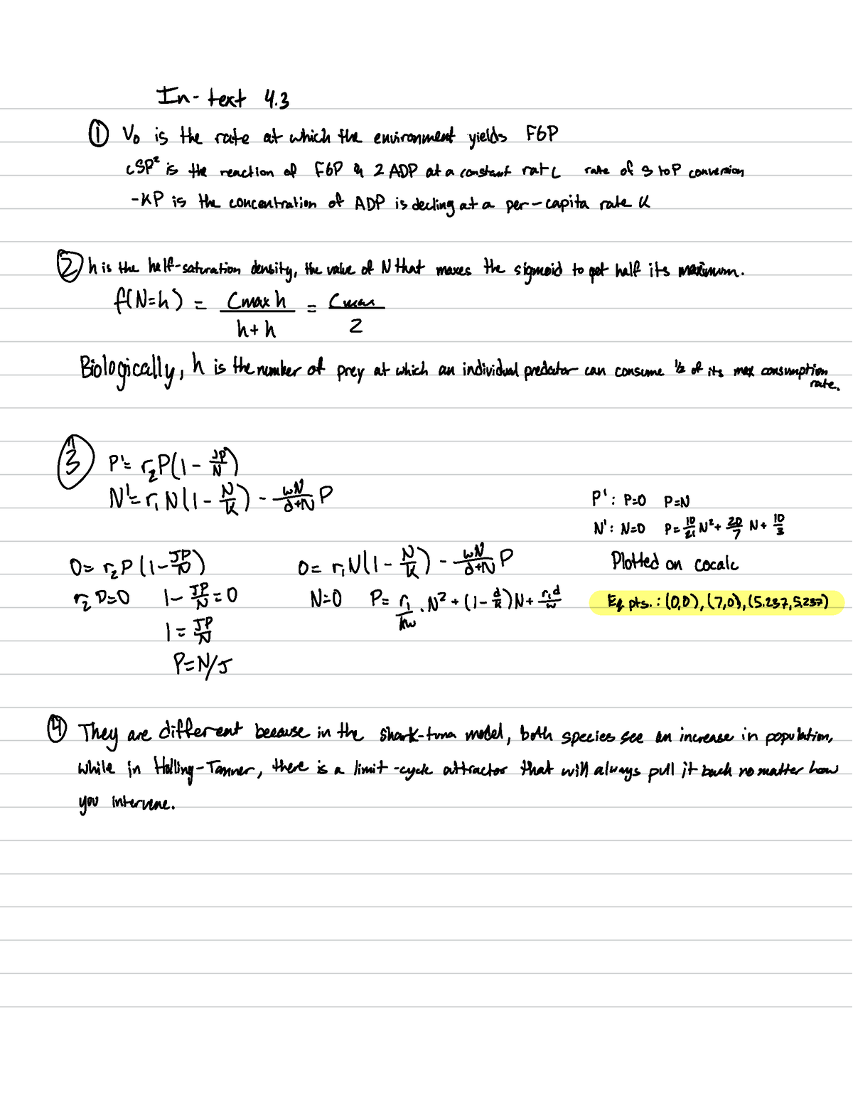 HW 1 - Jane Shevtsov Homework - In- Text 4. ① V0 Is The Rate At Which ...