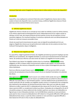 accroche dissertation structure sociale