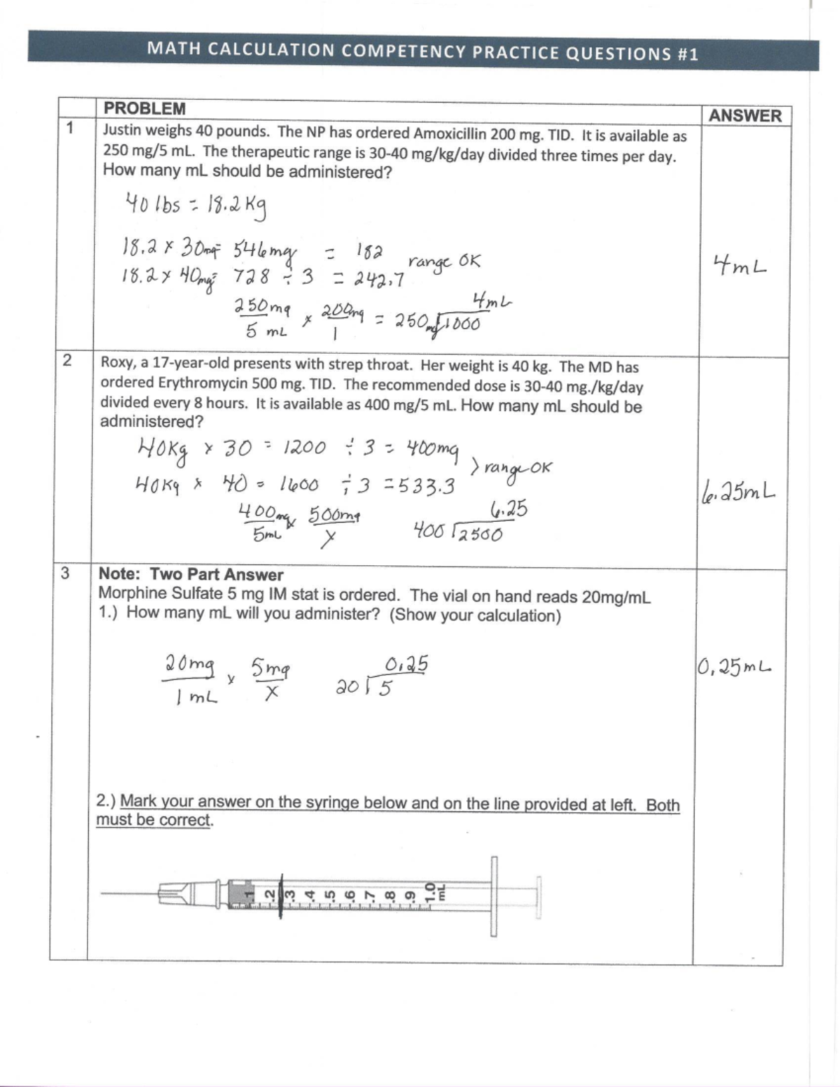 personal math trainer homework answers