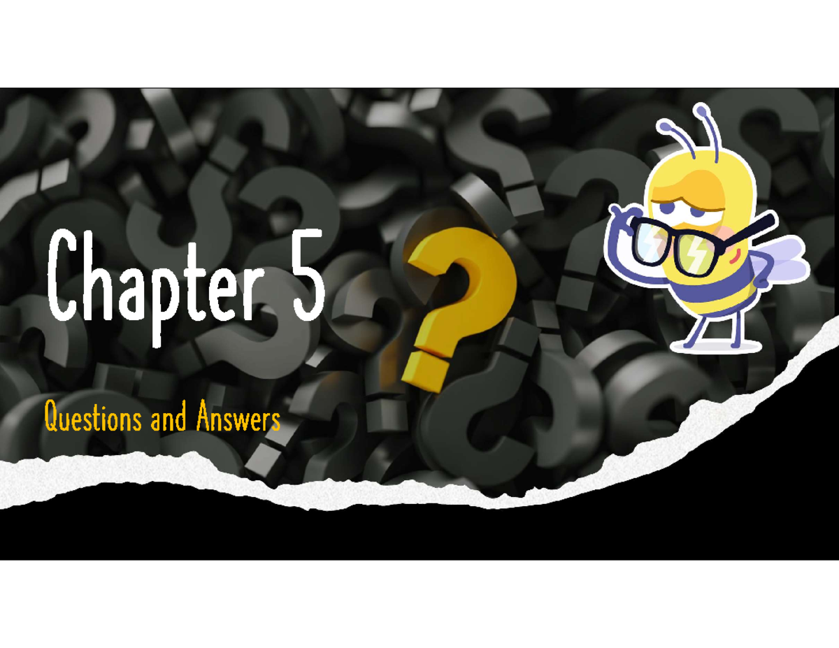 Chapter 5 Revision 4 June 2024 - DPRSF0 - Questions and Answers You are ...