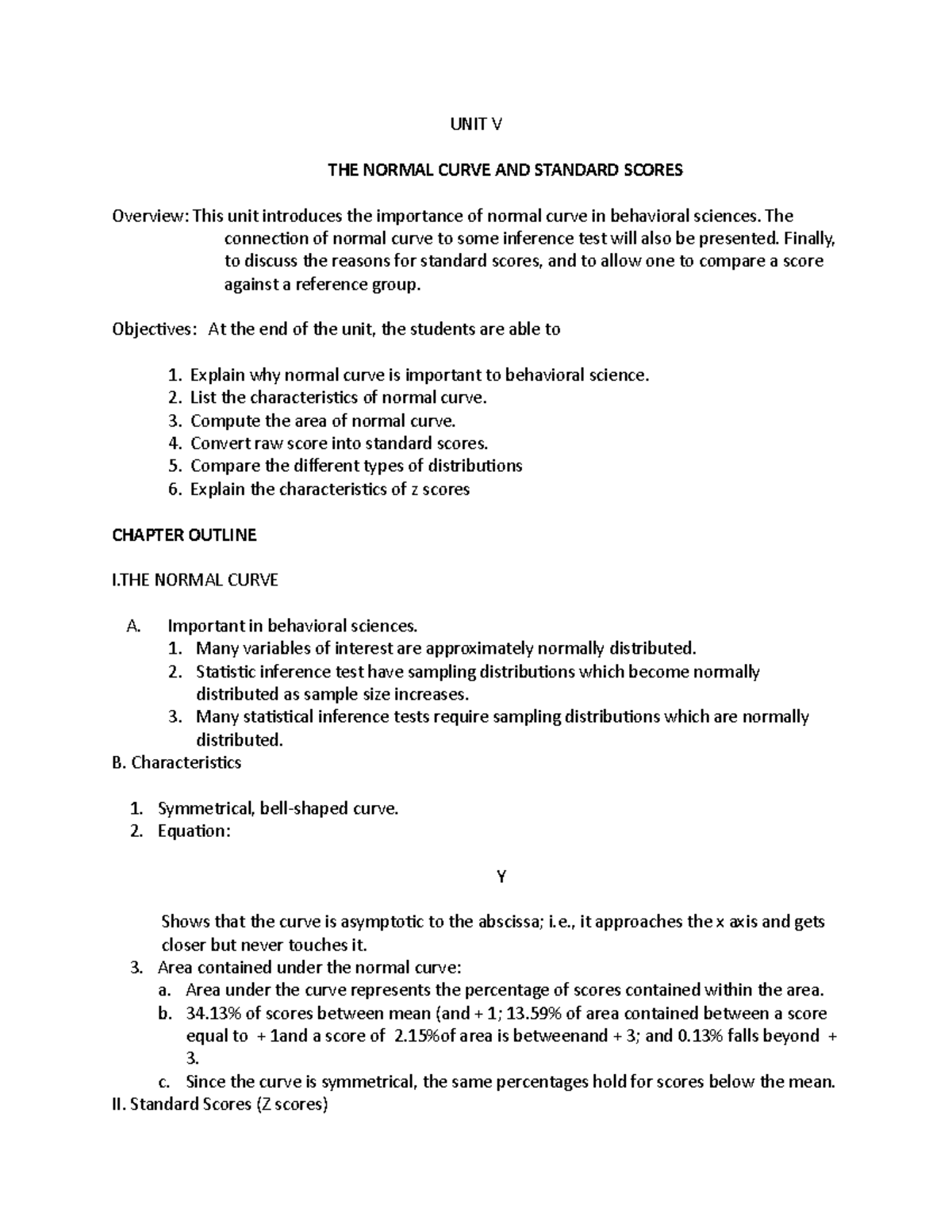 1statistics UNIT V - STATISTICS SUBJECT FOR MASTER 5 - UNIT V THE ...