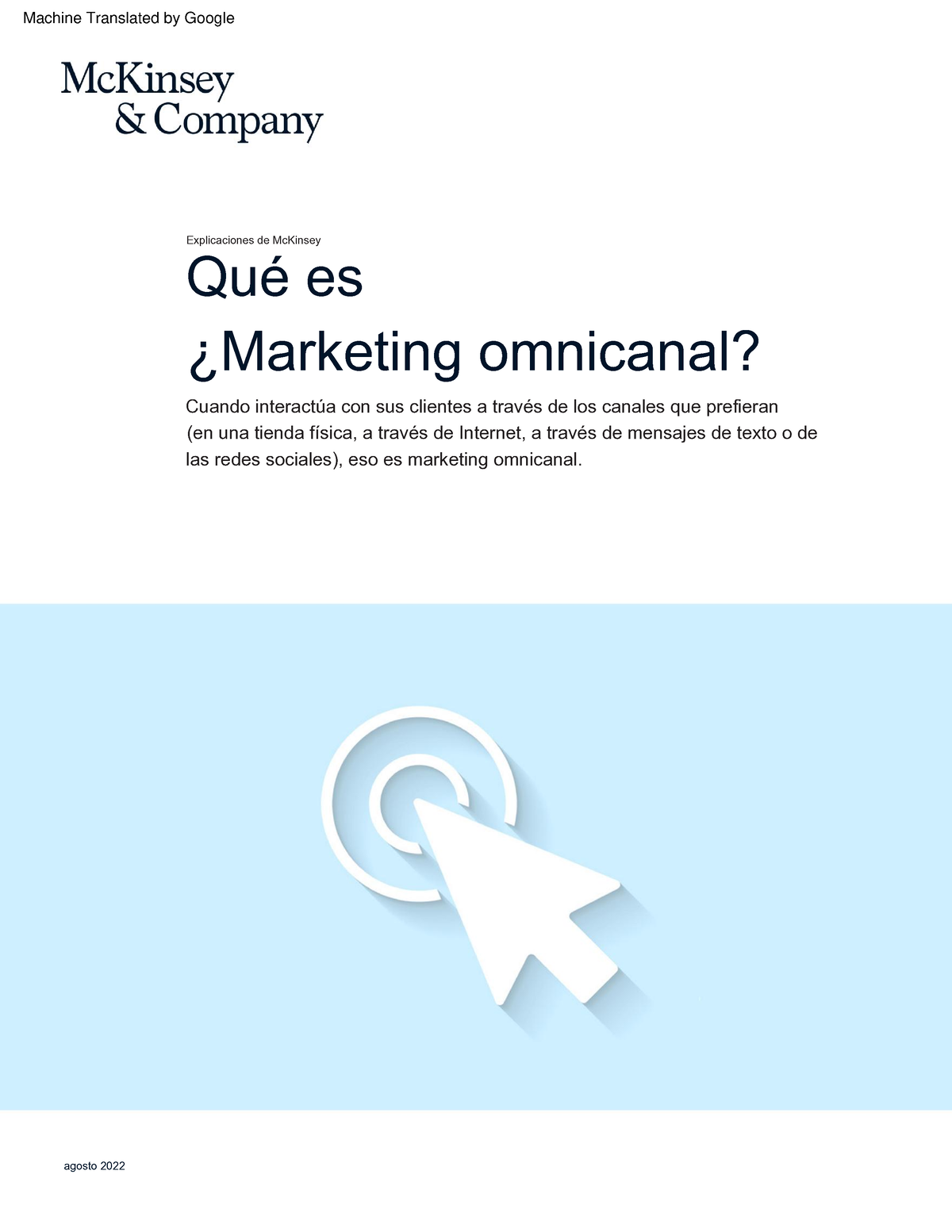 What Is Omnichannel Marketing - Mc Kinsey - Explicaciones De McKinsey ...