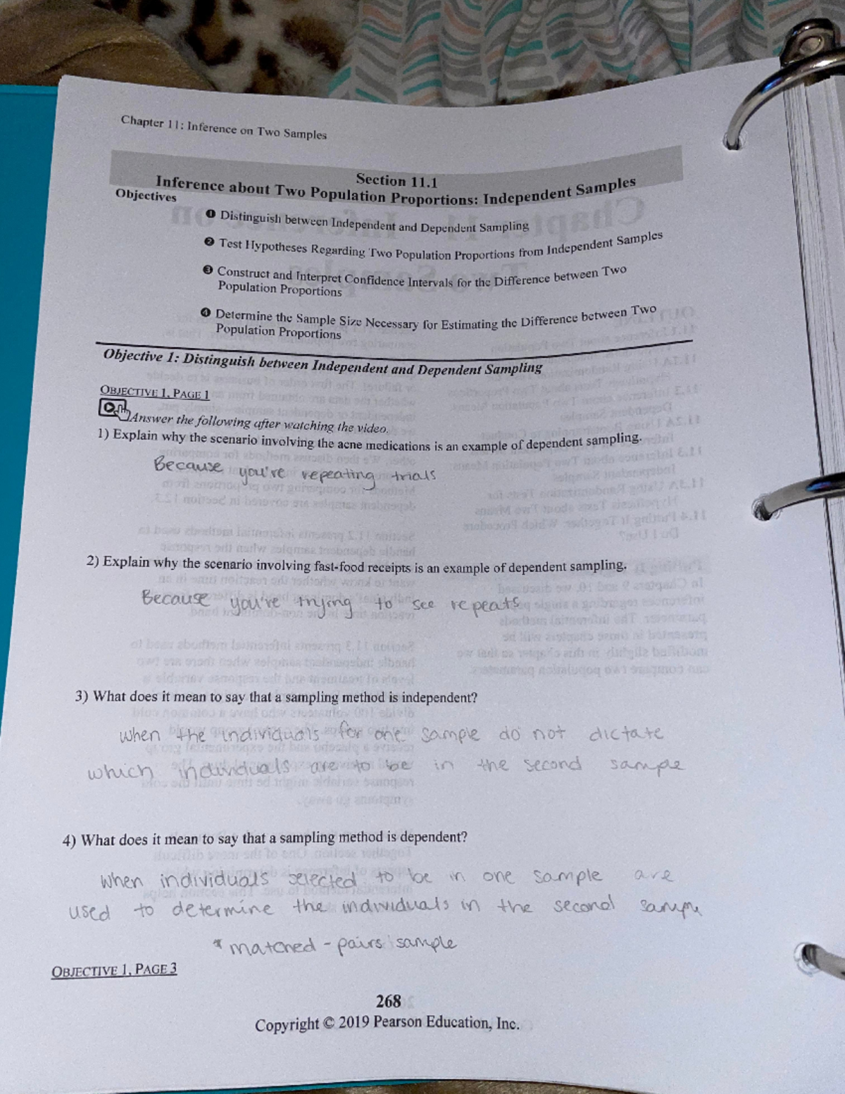 Chapter 11 section 1 page 1 - ST 210 - Studocu