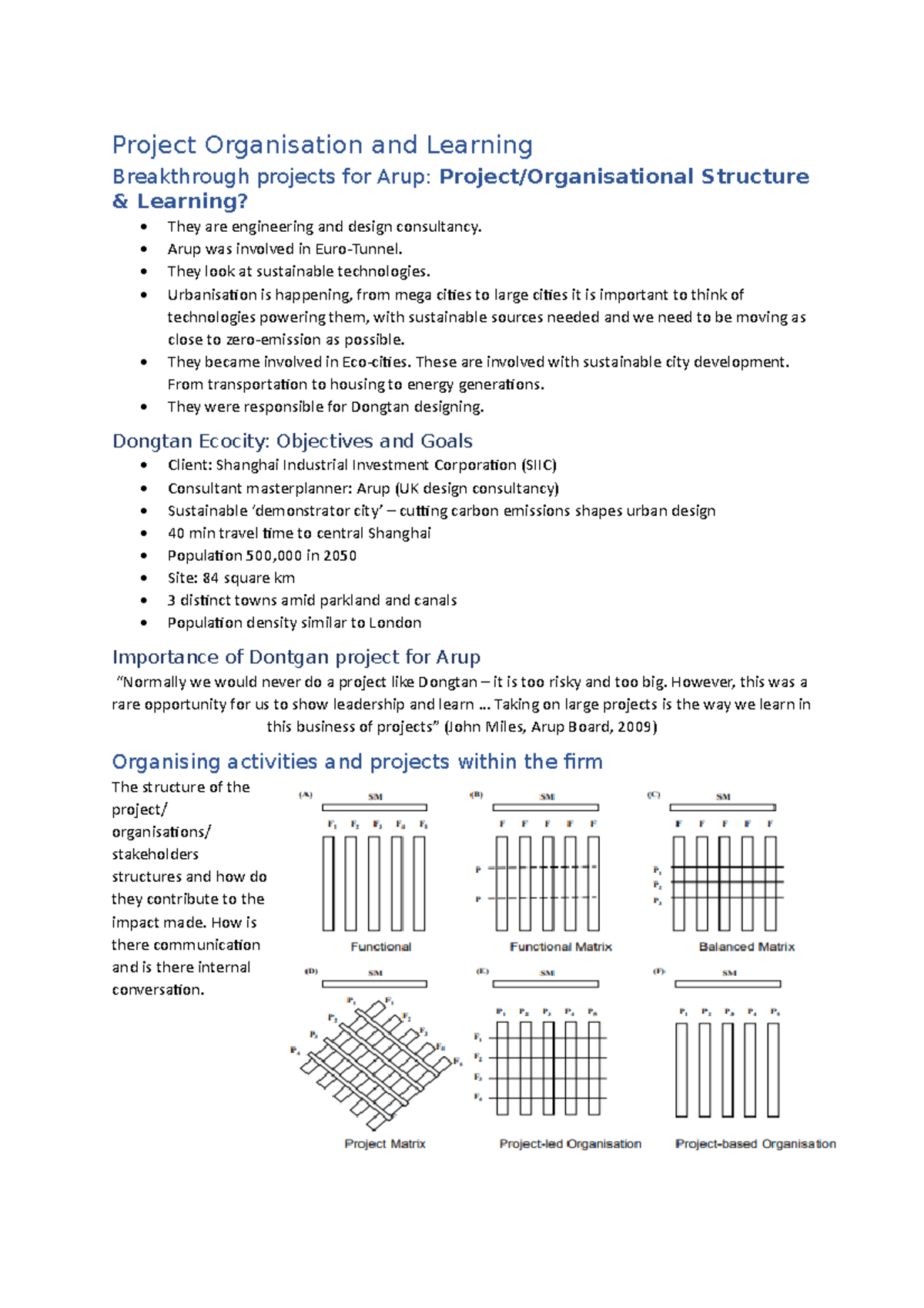 10. Project Organisation and Learning - Project Organisation and ...