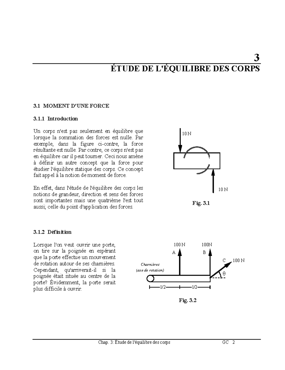 définition de la force équilibrée