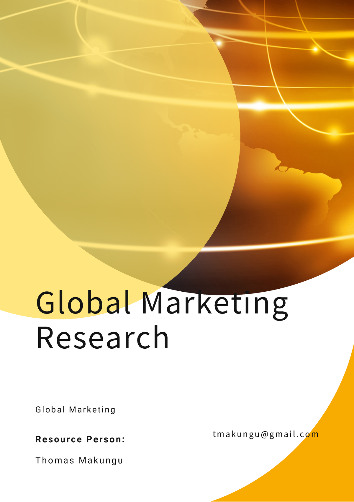 research paper on global marketing