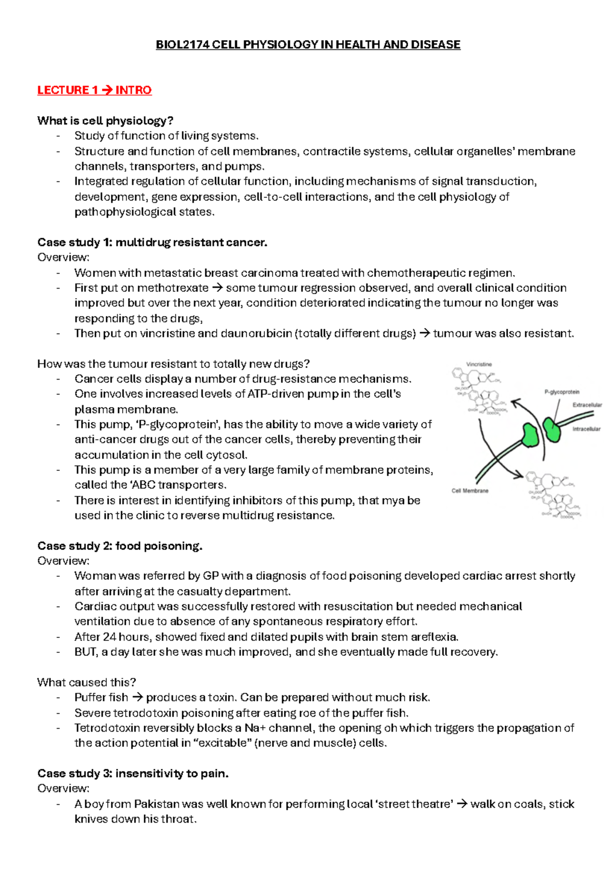 BIO Notes-compressed - Lecture notes from whole sem - BIOL2174 CELL ...