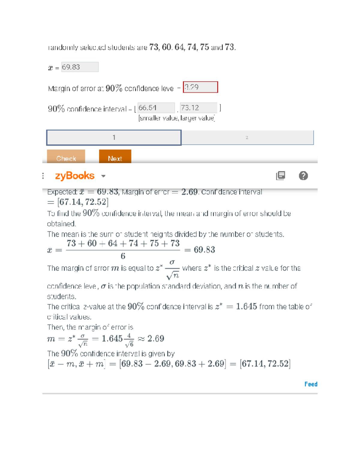 Zybook answer for MAT MAT240 Studocu