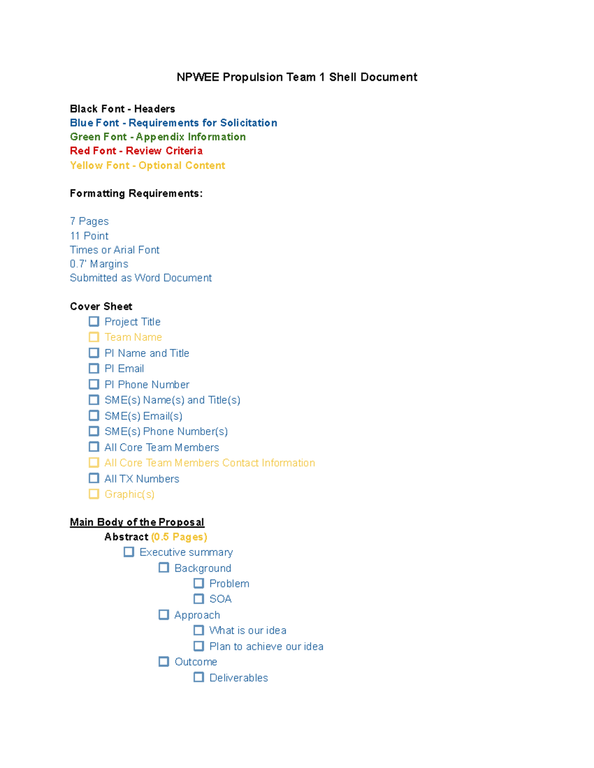 Shell Doc - phys - NPWEE Propulsion Team 1 Shell Document Black Font ...