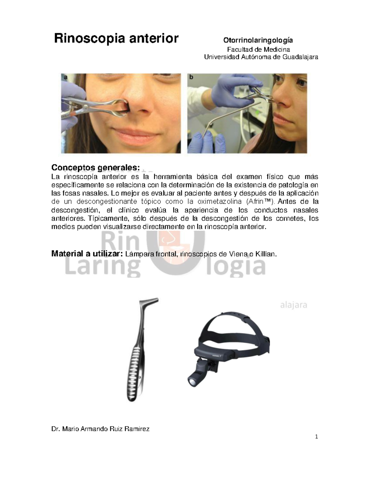 2 Rinoscopia Anterior - mn m nkl j jnk - Rinoscopia anterior ...