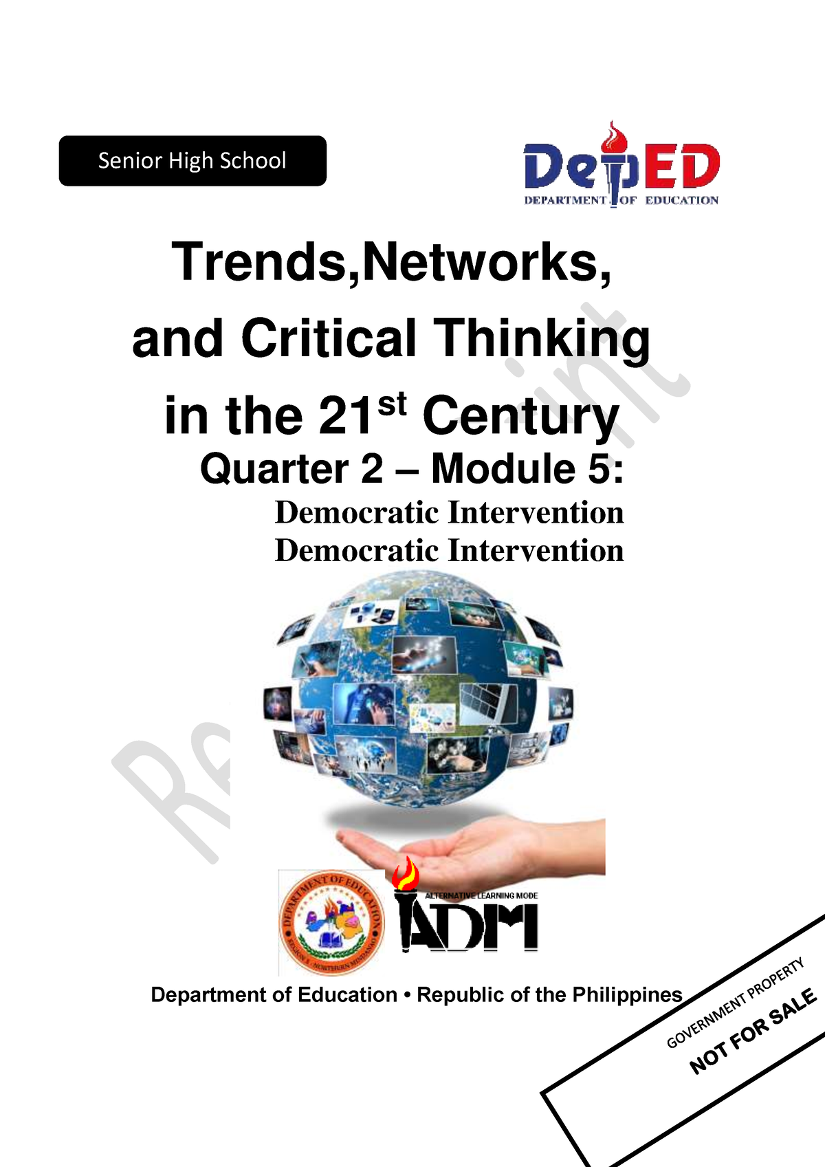 trends networks and critical thinking quarter 1 module 5