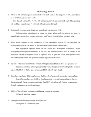 Microbiology Exam 1 - Exam 1 Study Material - Microbiology Exam 1 List ...