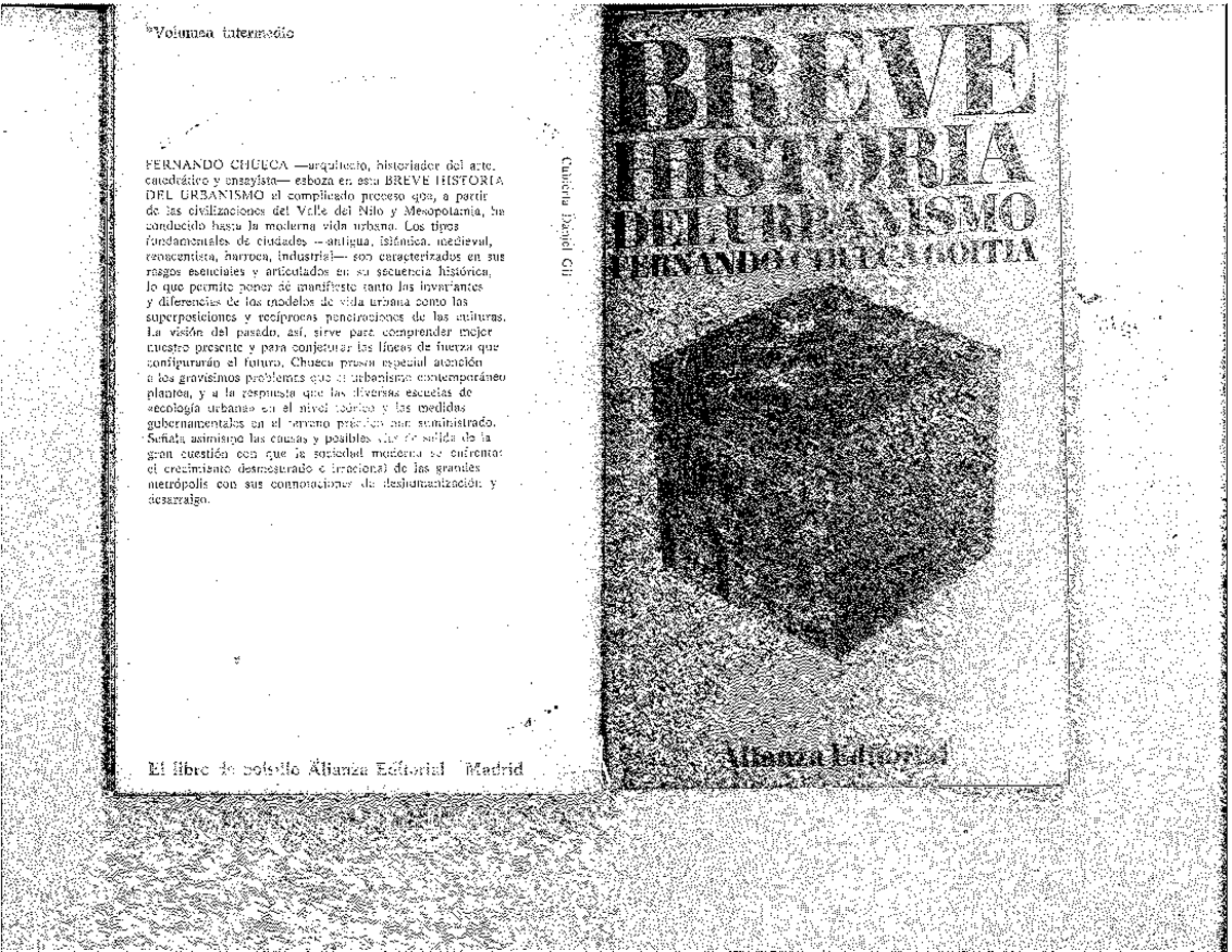 Chueca Goitia - Breve Historia del Urbanismo - Studocu