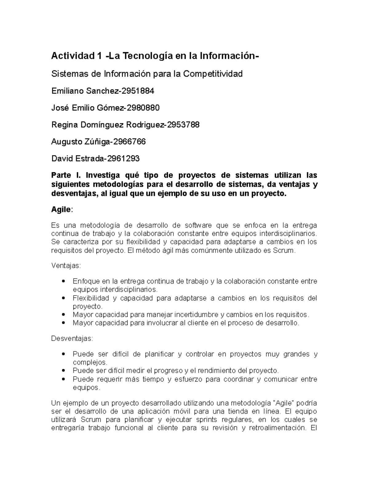 Actividad 1 Xdddd Actividad 1 La Tecnología En La Información Sistemas De Información Para 8506