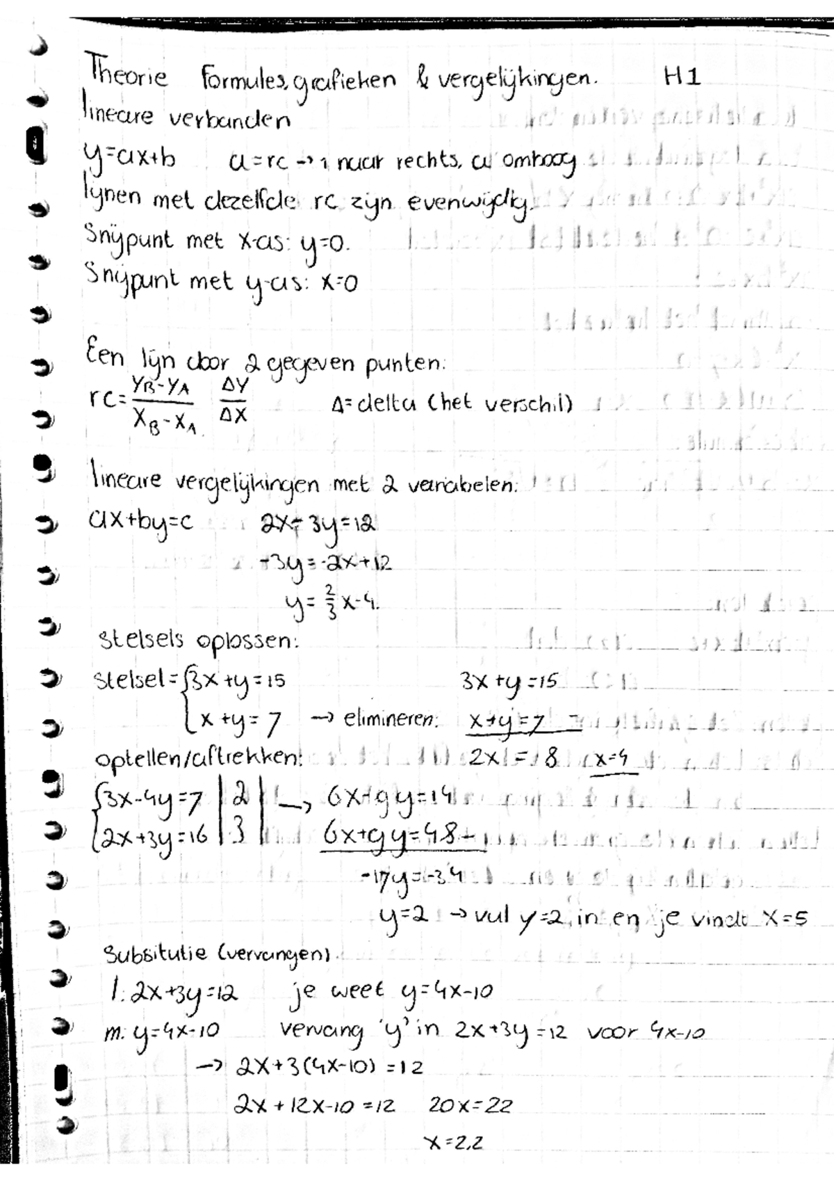 Wiskunde B Samenvatting - Studeersnel