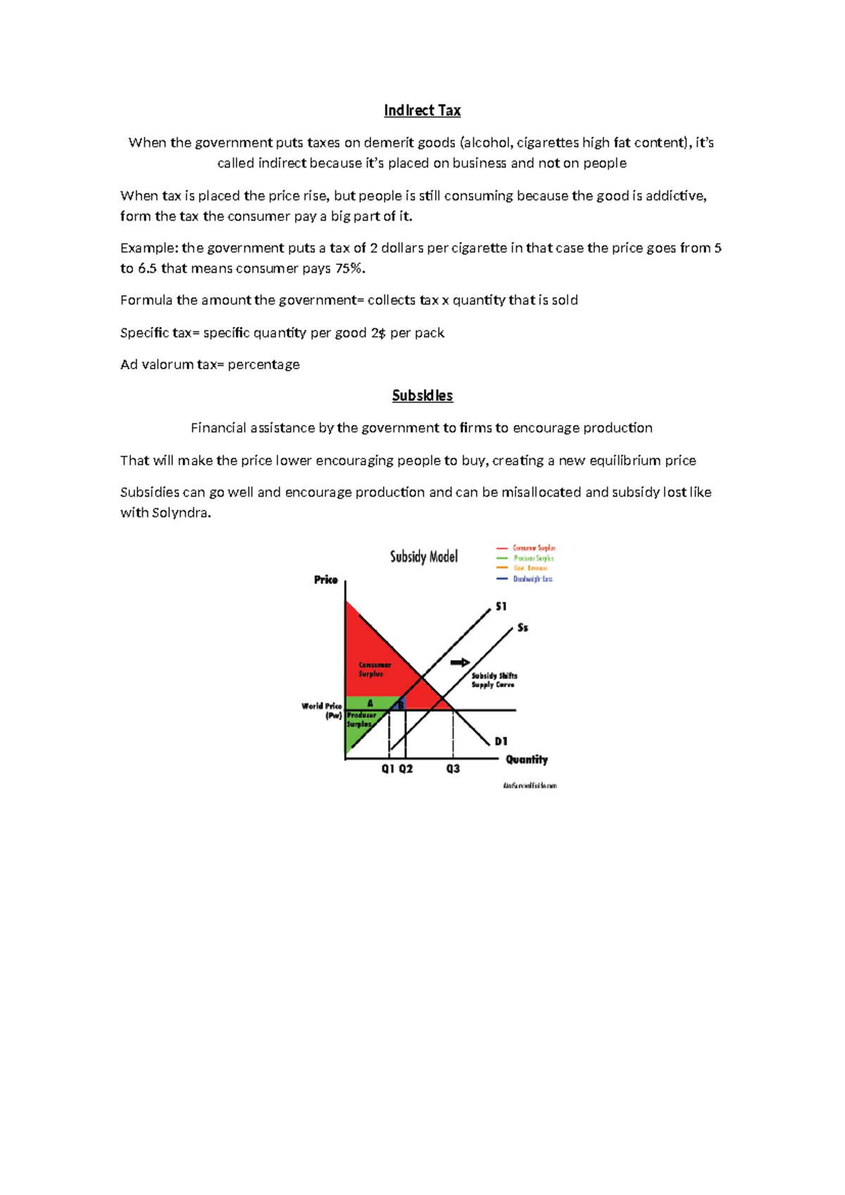 Government Intervention - Indirect Tax When The Government Puts Taxes ...