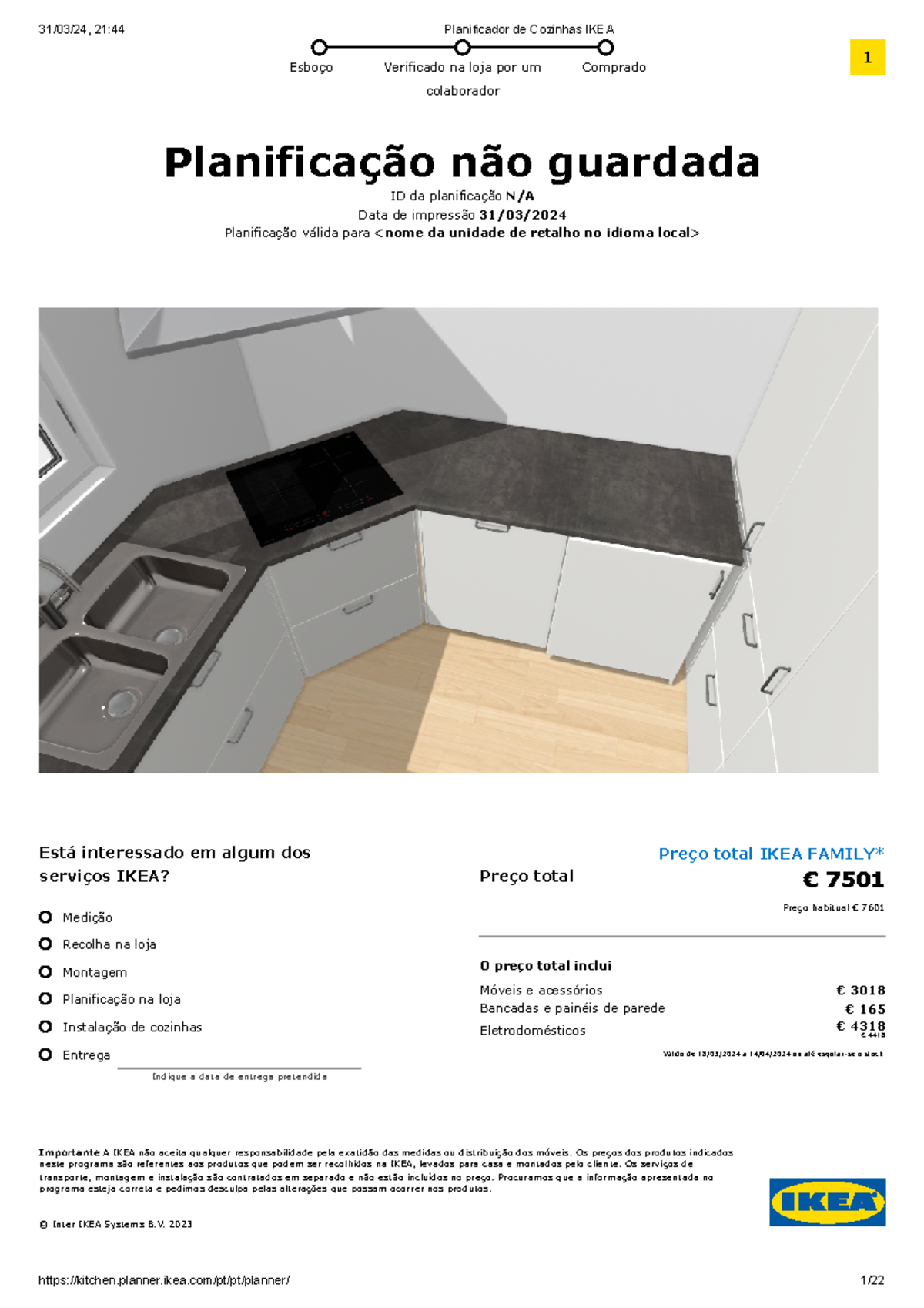 Planificador de cozinhas ikea planifica o n o guardada id da