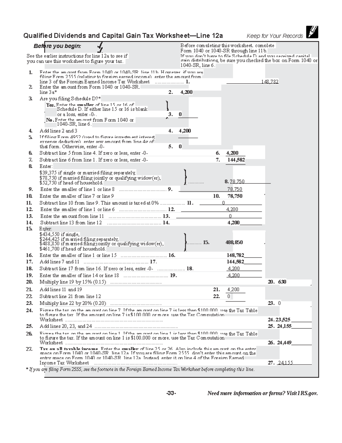 Qualified Dividends and Capital Gains - Claudia Bonnier - Qualified ...