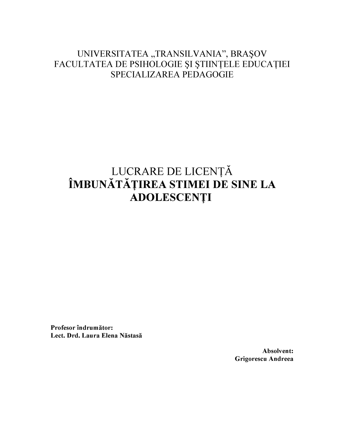 5 - ........ - UNIVERSITATEA „TRANSILVANIA”, BRAŞOV FACULTATEA DE ...