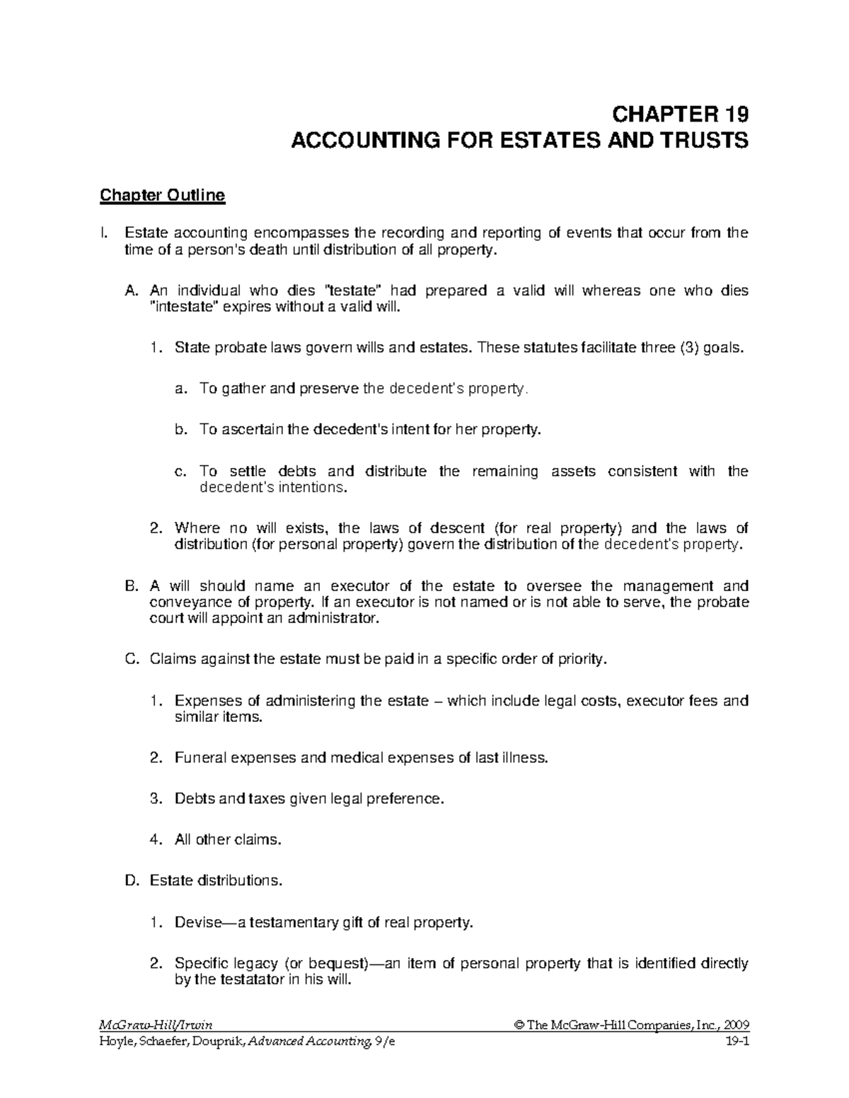 Solution manual Advanced Accounting 9e by Hoyle Ch19 - Find more slides ...