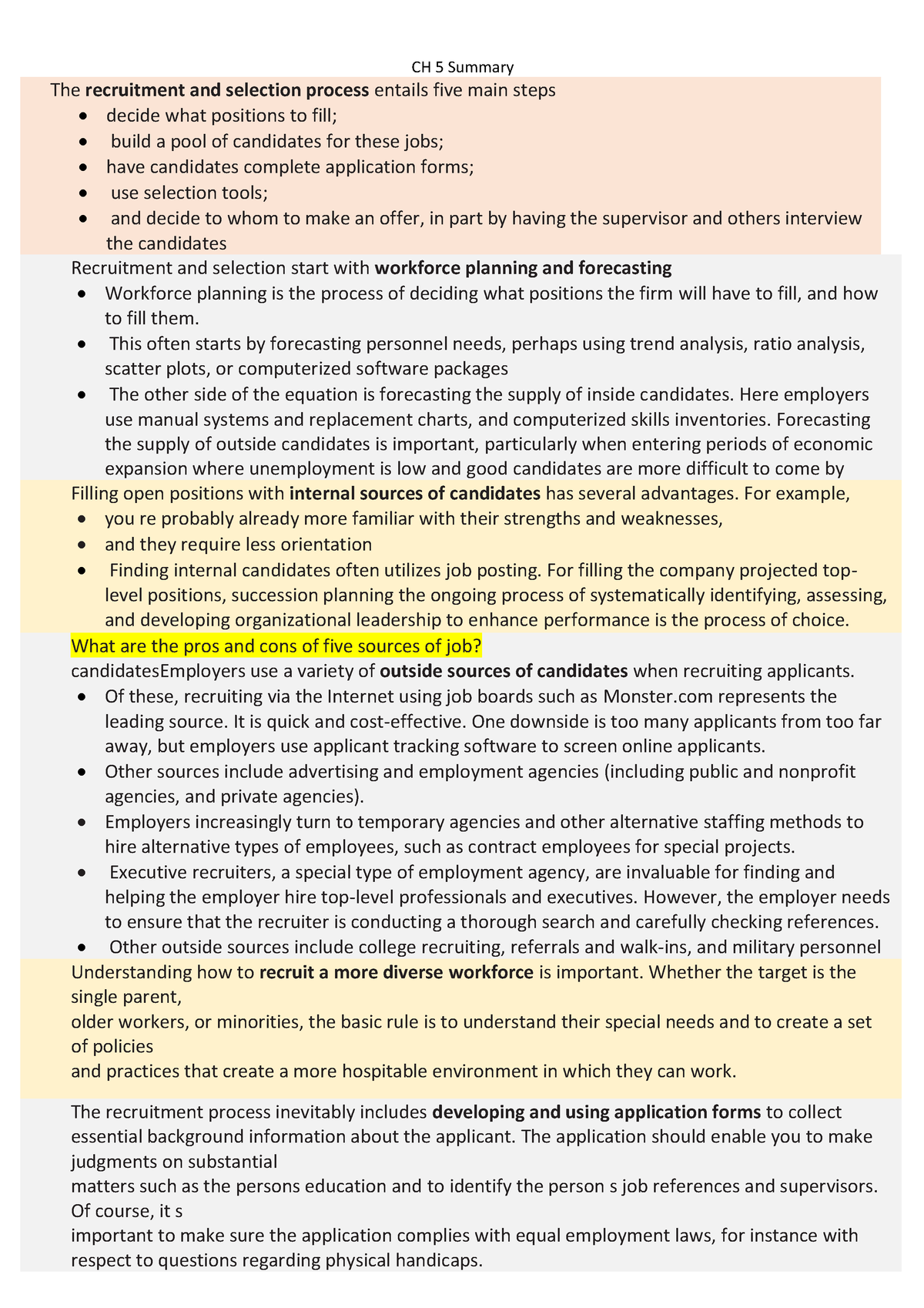 Ch9 apprisal - Appraising performance is important - CH 5 Summary The ...