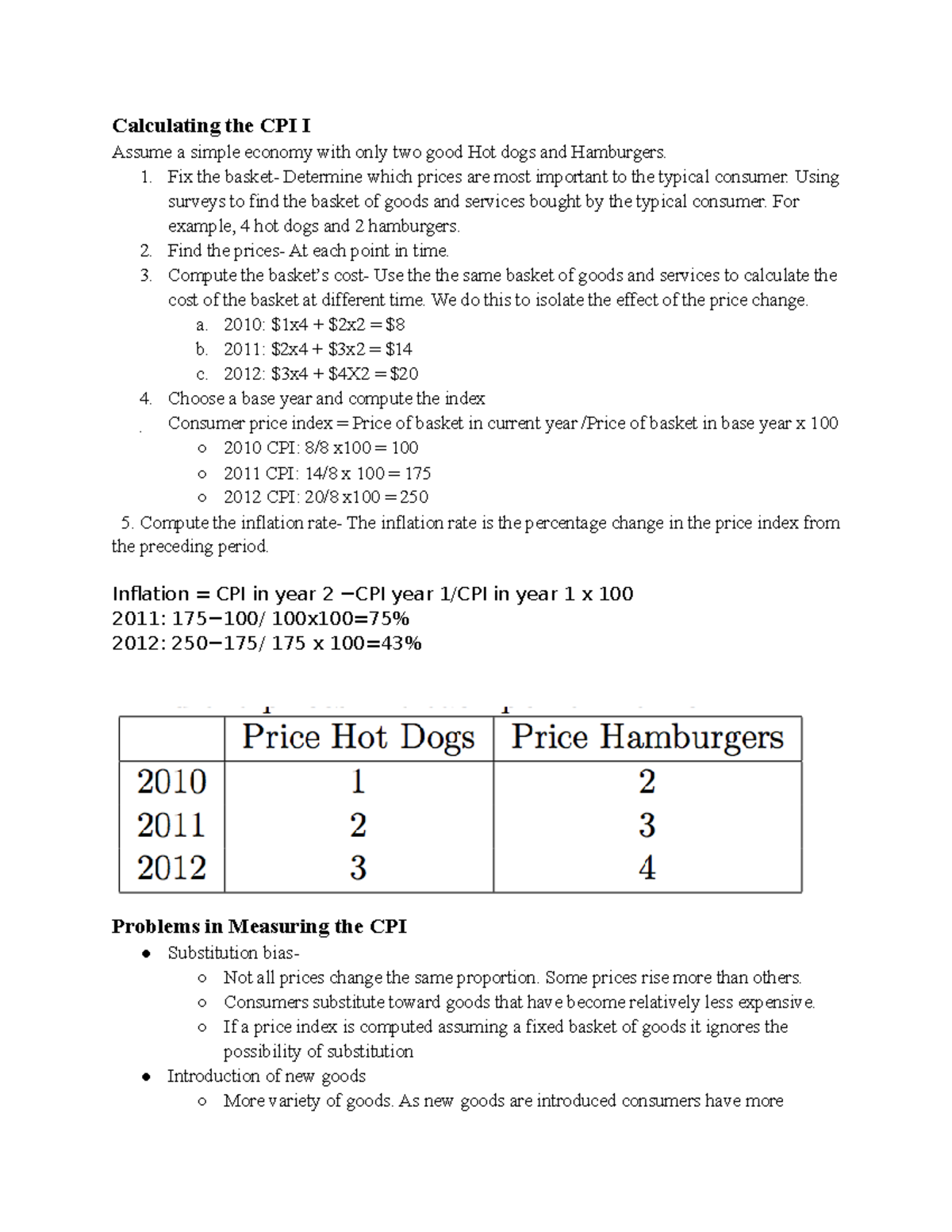 Chapter 11 Measuring the Cost of Living - Warning: TT: more functions ...