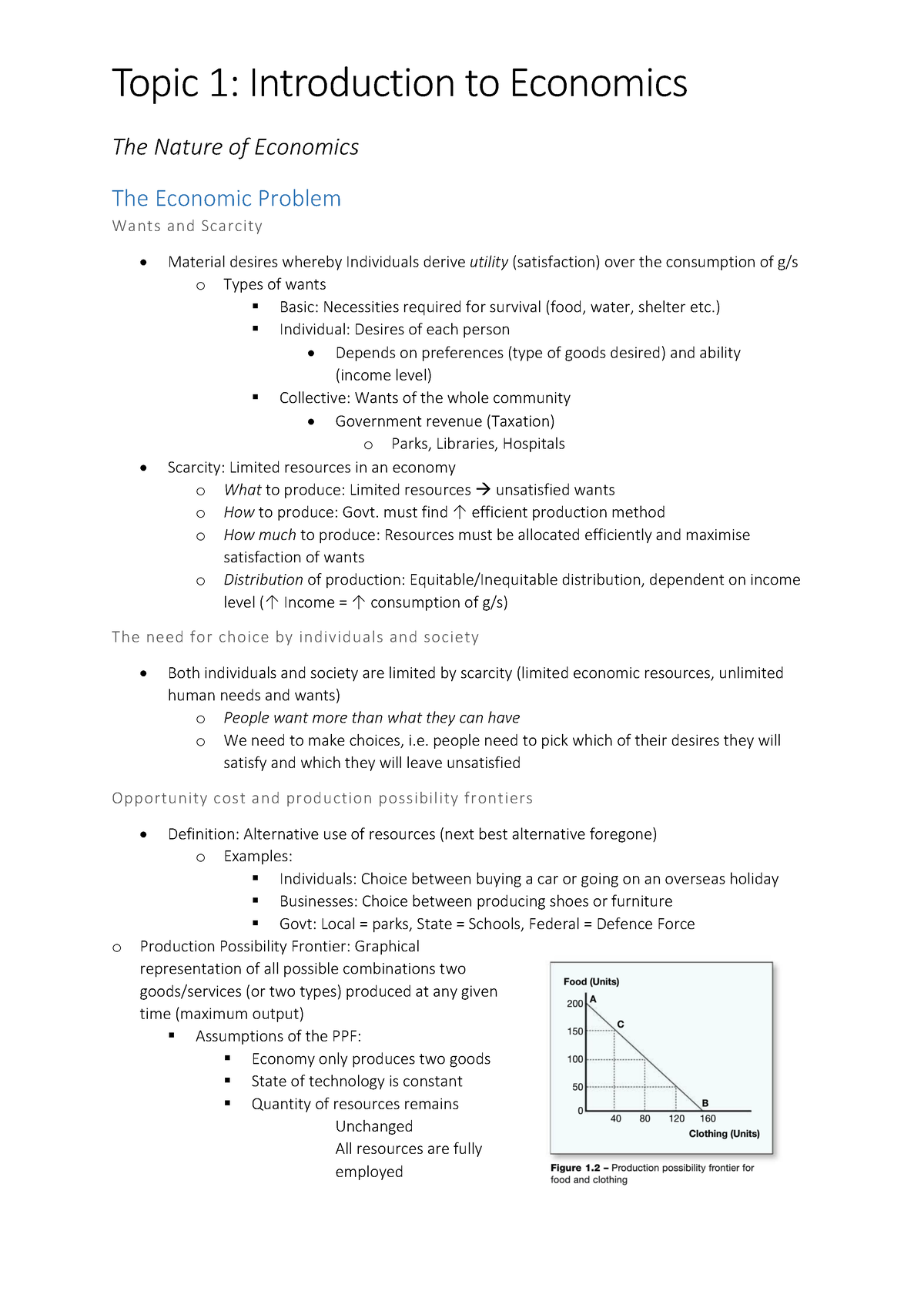 topic-1-the-nature-of-economics-the-economic-problem-wants-and