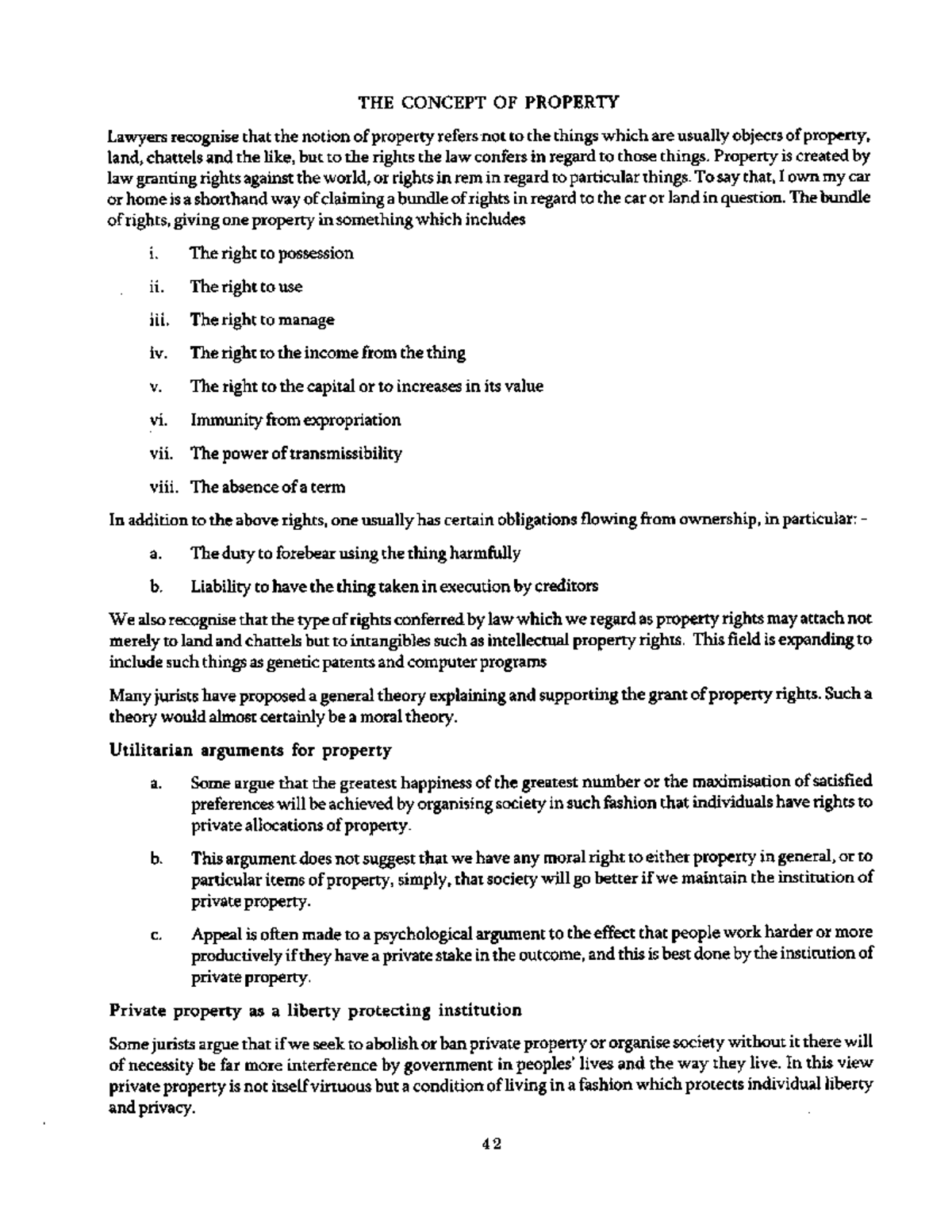 The Concept of Property - Prison Jurisprudence And Correctional ...
