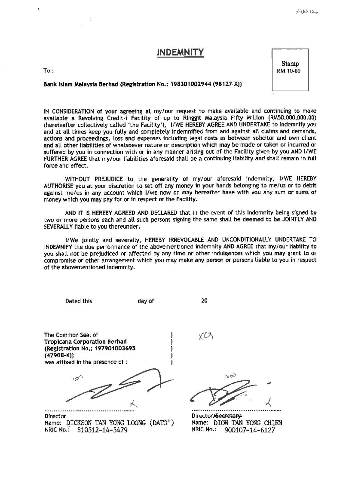 What Is The Format Of Indemnity Bond