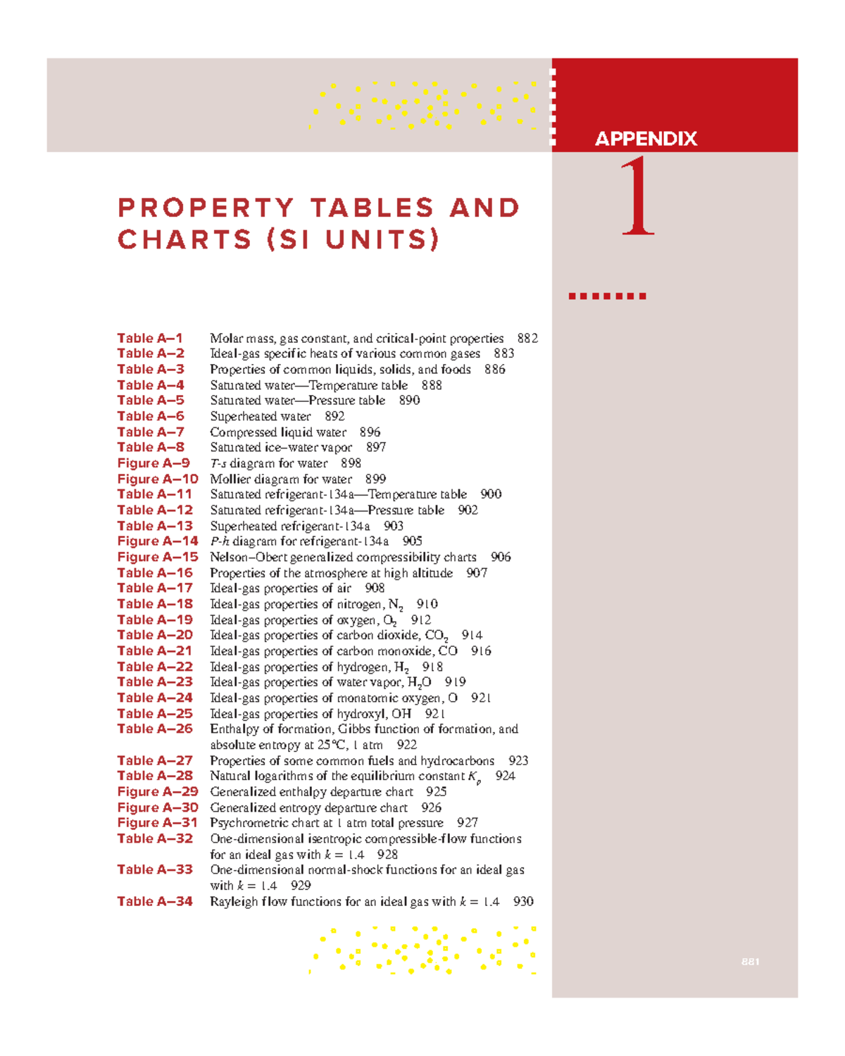 Appendix in SI and E units - APPENDIX P R O P E R T Y TA B L E S A N D ...