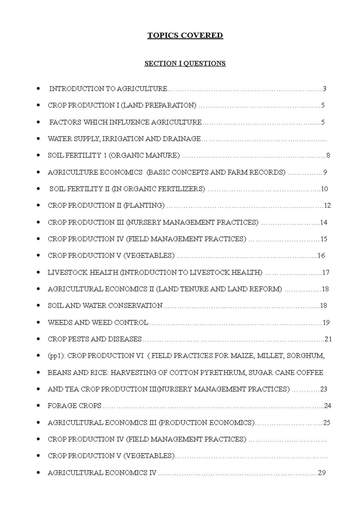 agriculture-design-revision-11-topics-covered-section-i-questions