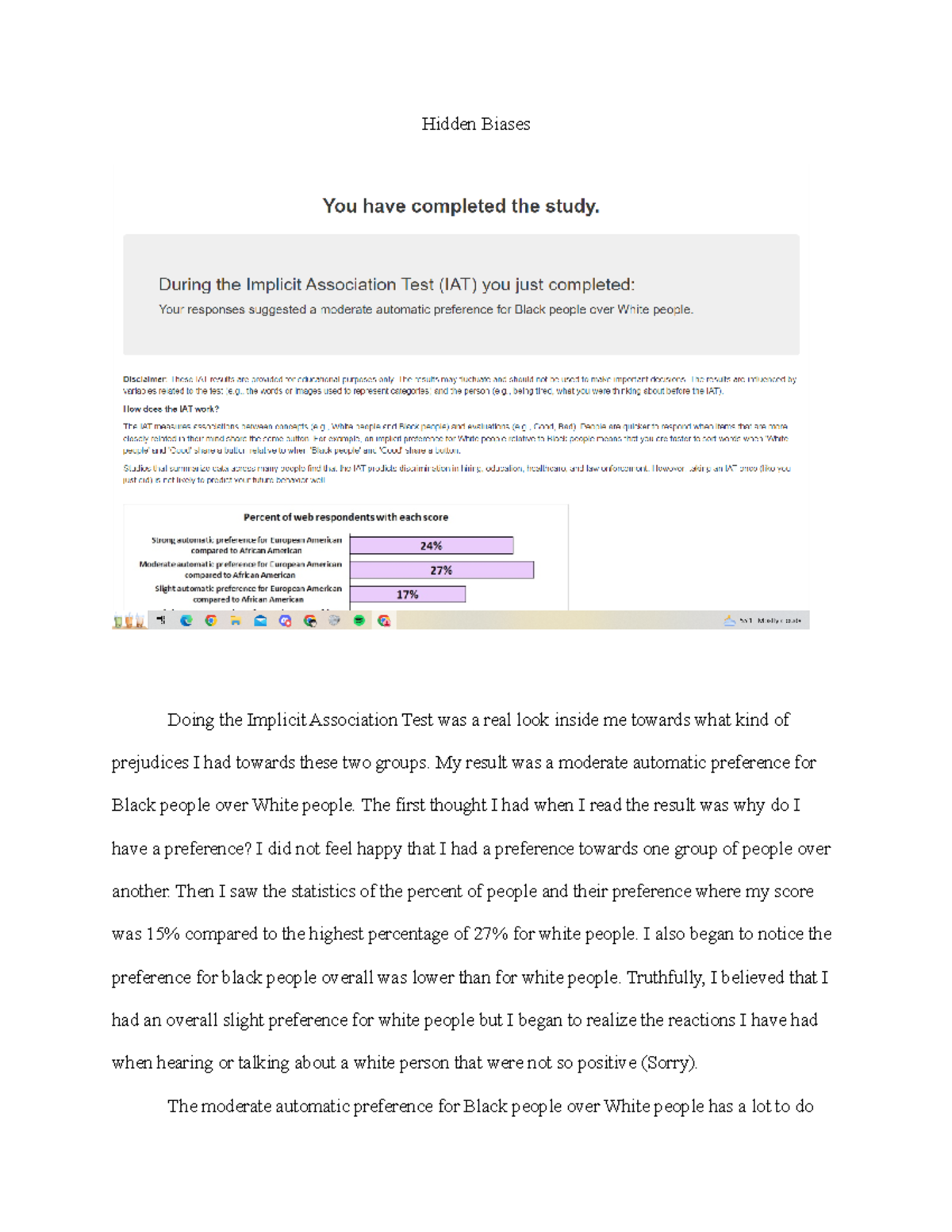 Implicit Bias Extra Hidden Biases Doing The Implicit Association Test Was A Real Look Inside