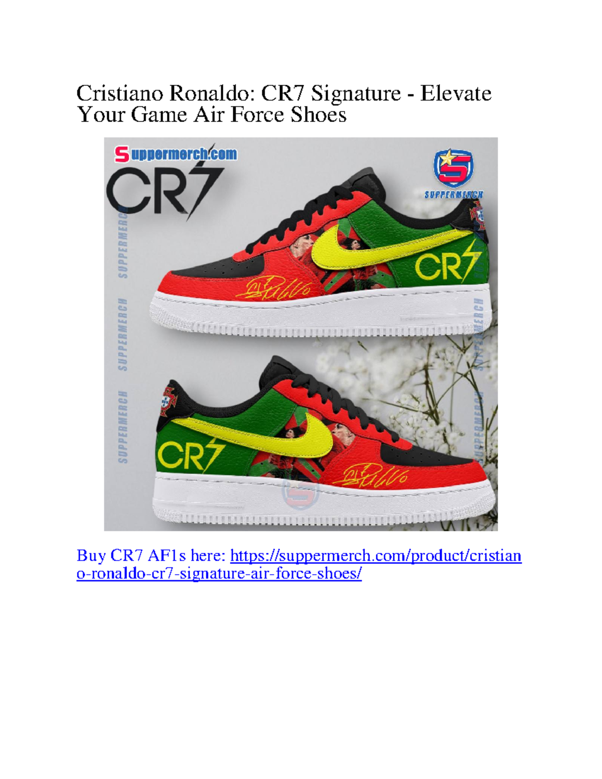 cristiano ronaldo signature shoes