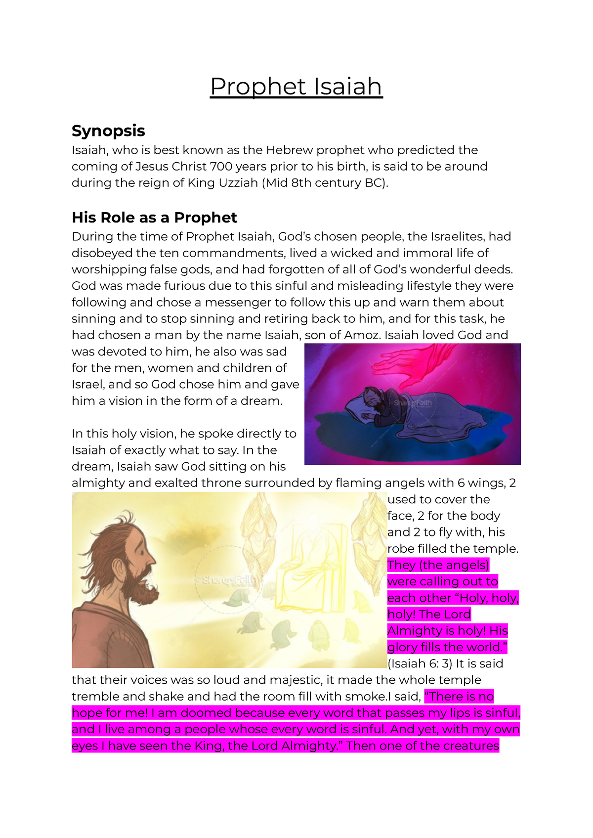 Prophet Isaiah - Prophet Isaiah Synopsis Isaiah, Who Is Best Known As ...