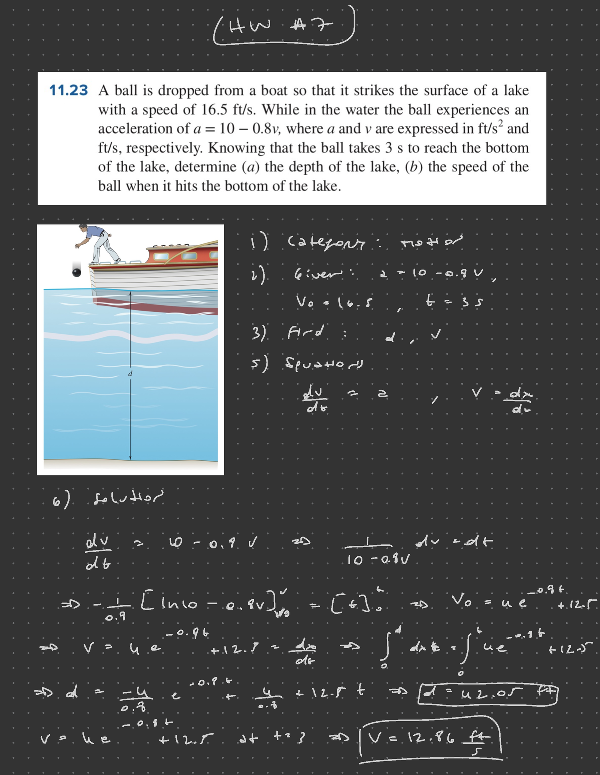 HW#7 - Homework 7 Practice Problems - Category:Motion Giver:a 10-0, Vo ...