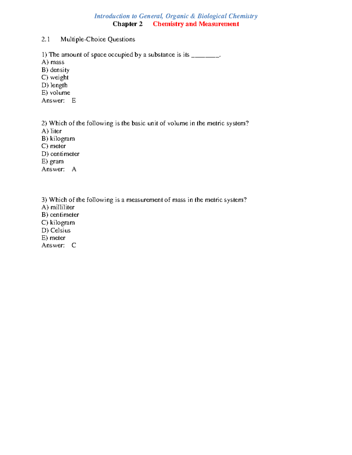 chemistry-and-measurement-a-mass-b-density-c-weight-d-length-e