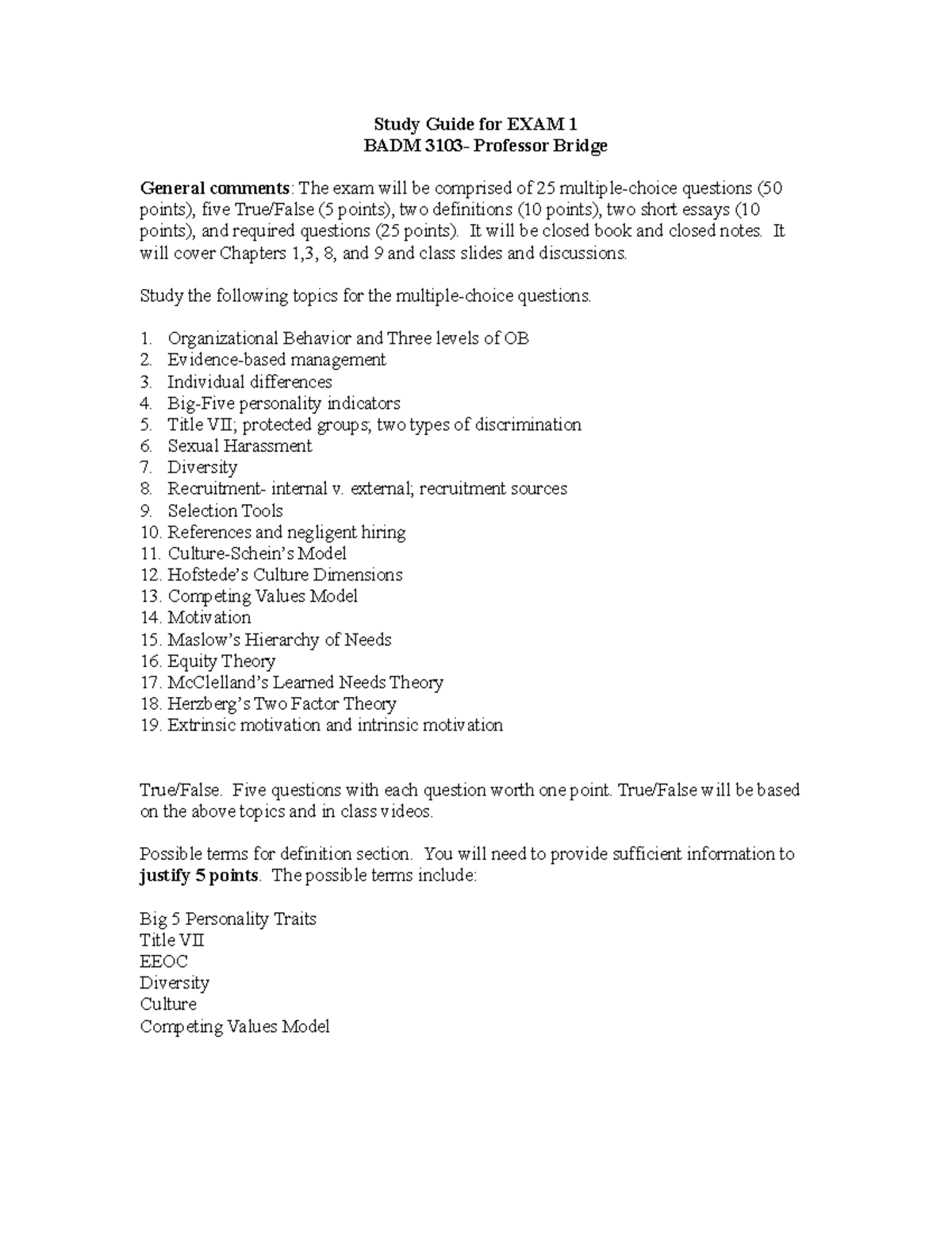 Study Guide for Exam 1 2021 - ANT 306 - EKU - Studocu