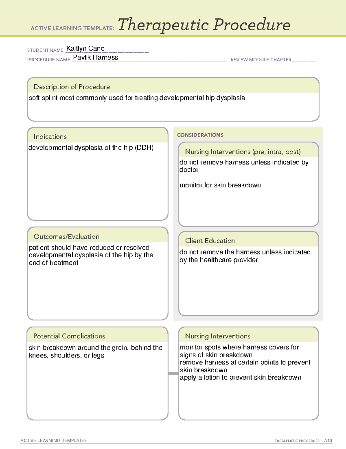 A Template 3 ACTIVE LEARNING TEMPLATES THERAPEUTIC PROCEDURE A