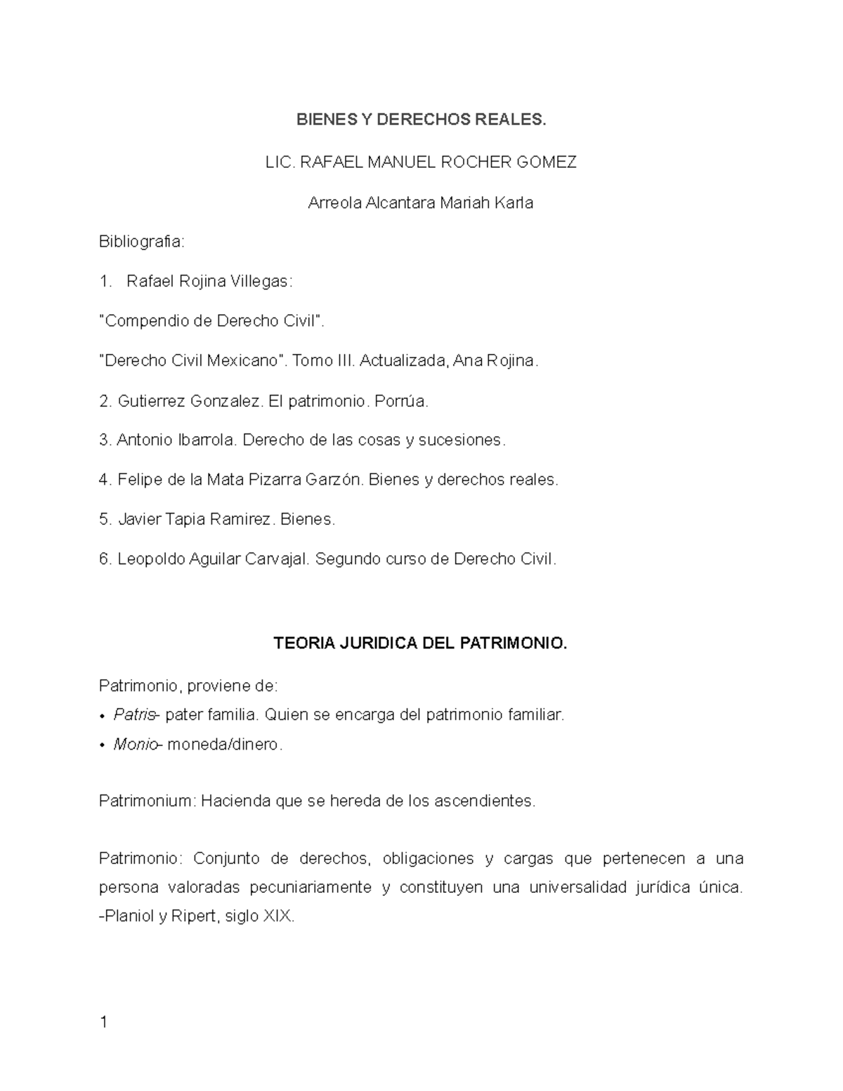 Bienes Y Derechos Reales - BIENES Y DERECHOS REALES. LIC. RAFAEL MANUEL ...