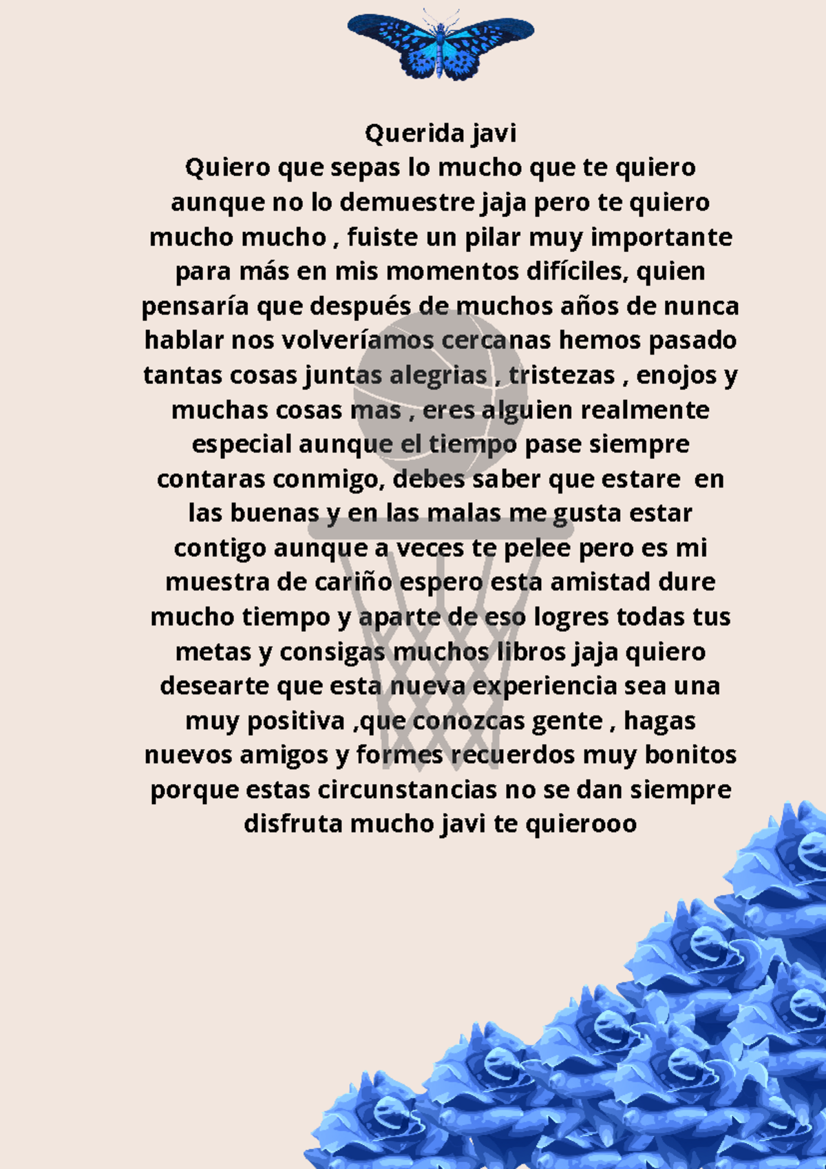 Documento A4 De Carta De Amor Para Alguien Especial Ilustrada Querida