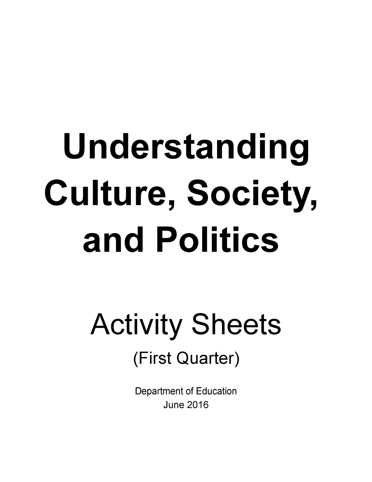 why understanding culture society and politics is important essay