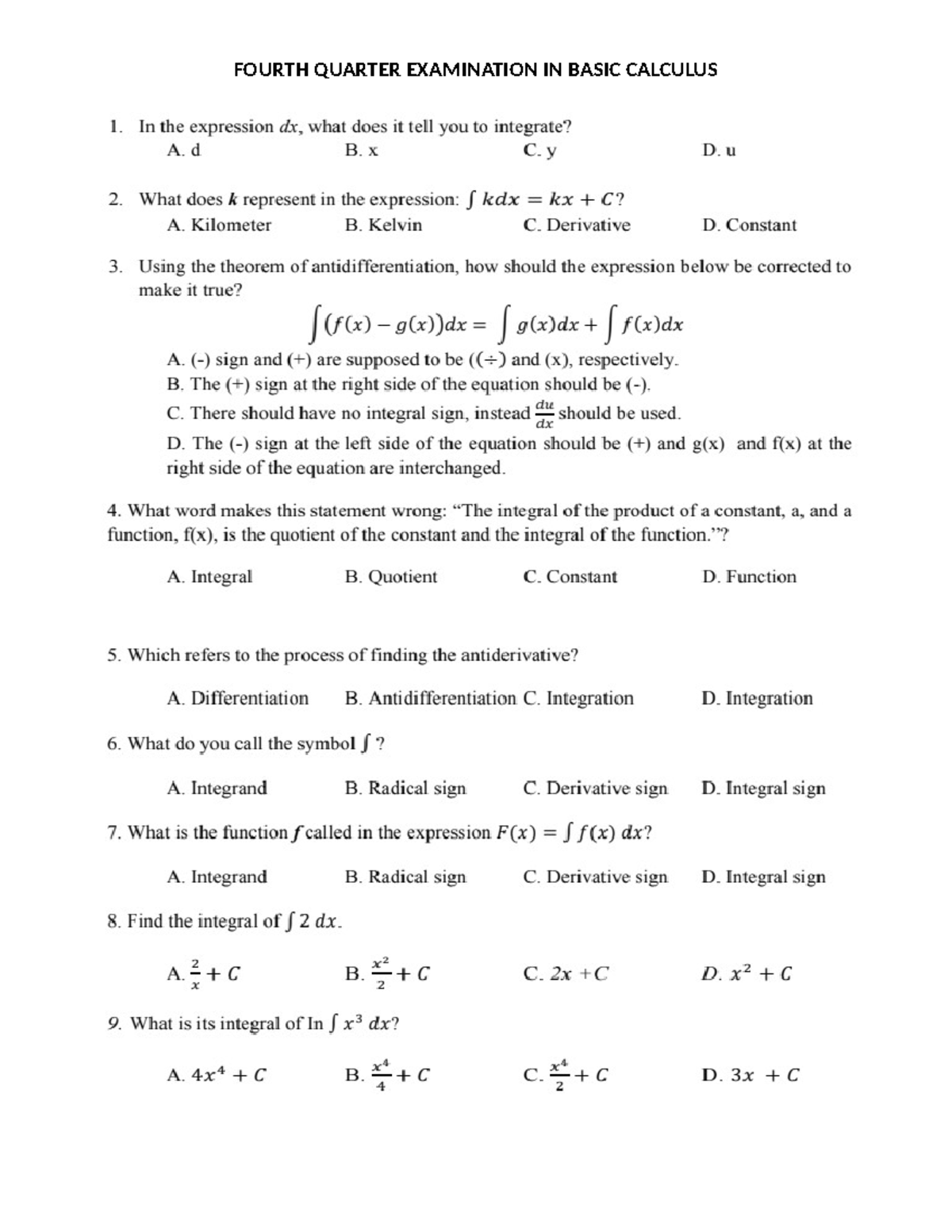 Bascal 4q periodical - math - Bachelor of Secondary Education major in ...