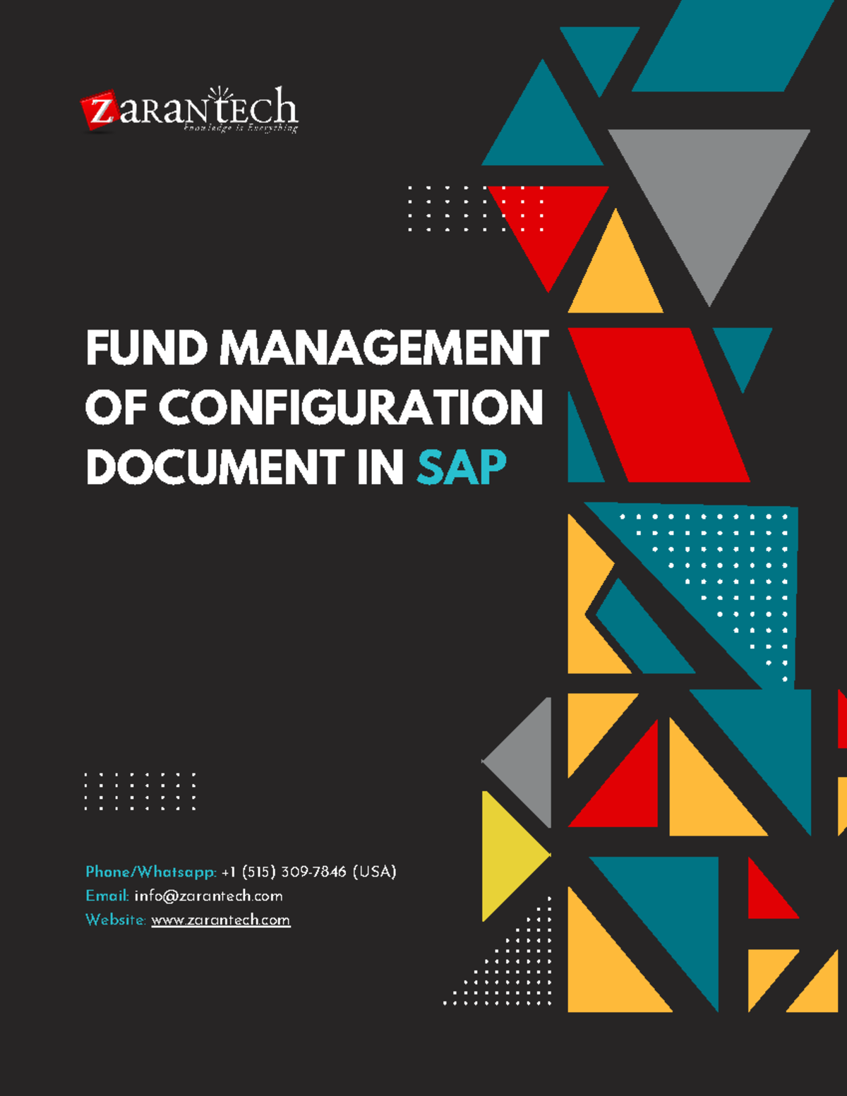 Fund Management of Configuration Document in SAP - FUND MANAGEMENT OF ...