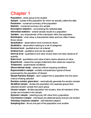 STAT 2300 Test 2 Review - STAT 2300: Review Problems For Test #2 Spring ...