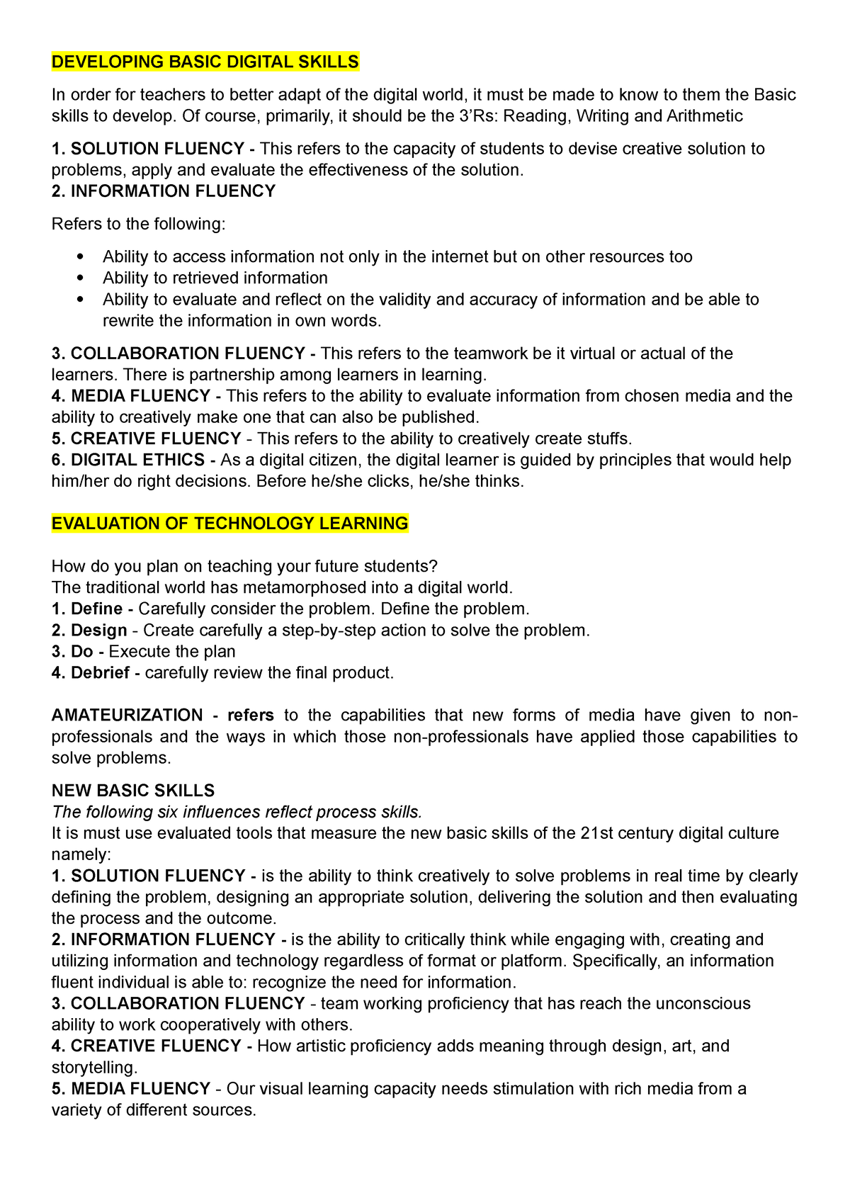 TTL-2- Handout - 3rd year college - DEVELOPING BASIC DIGITAL SKILLS In ...