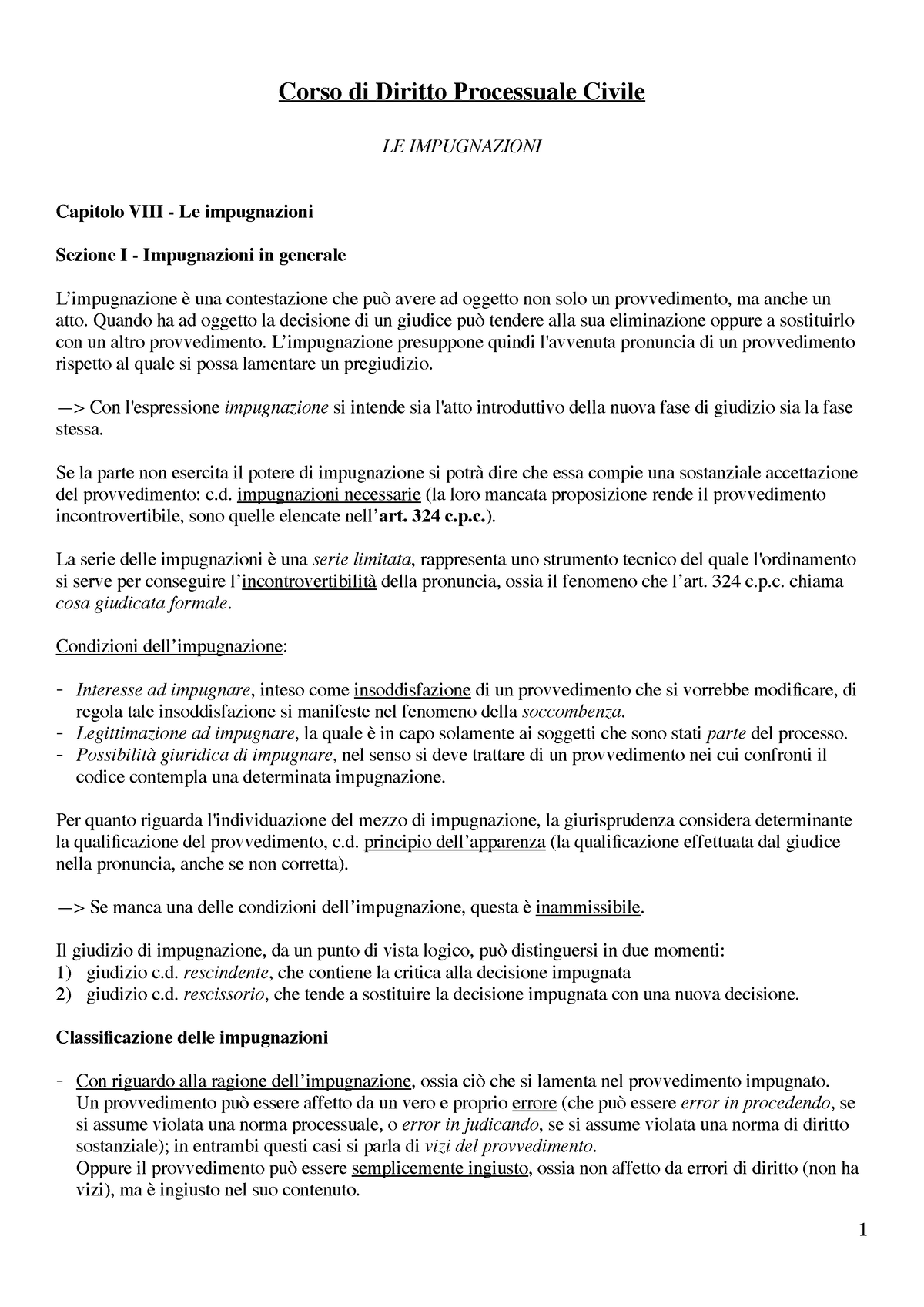 Impugnazioni - Corso Di Diritto Processuale Civile. Ediz. Minore. Vol ...