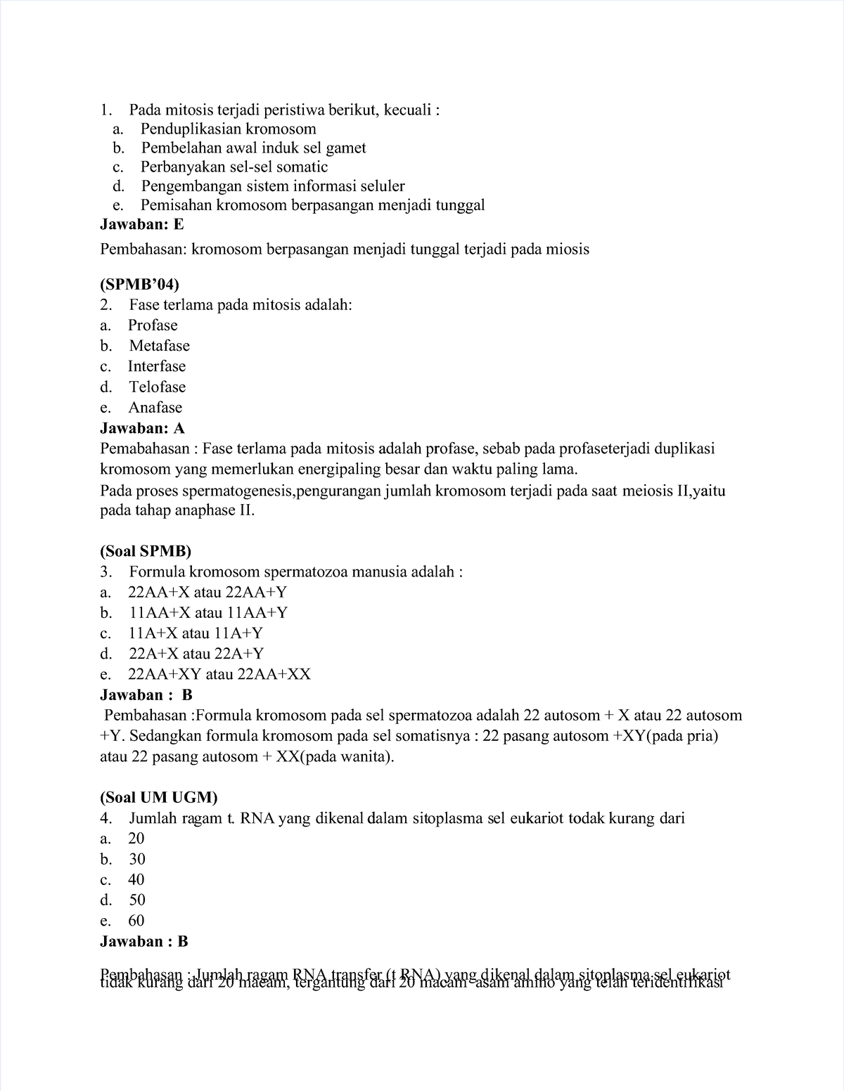 Pdf-kumpulan-soal-substansi-genetika Compress - PadaPada Mitosismitosis ...